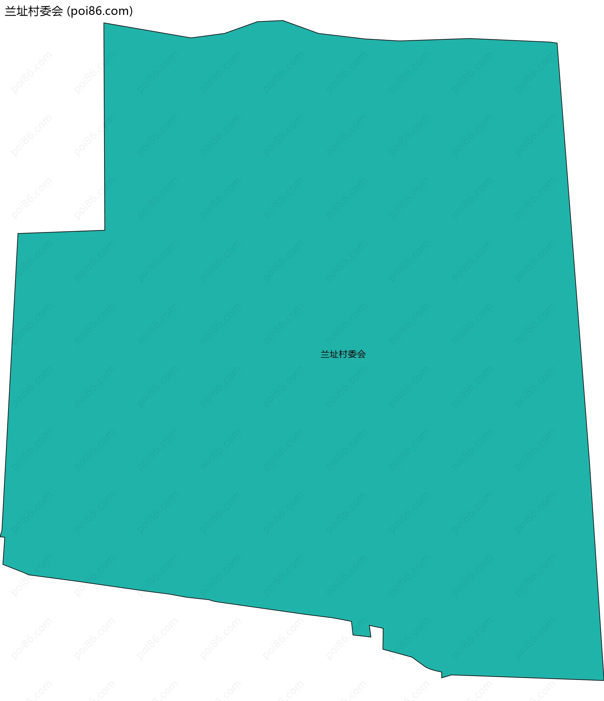 兰址村委会边界地图