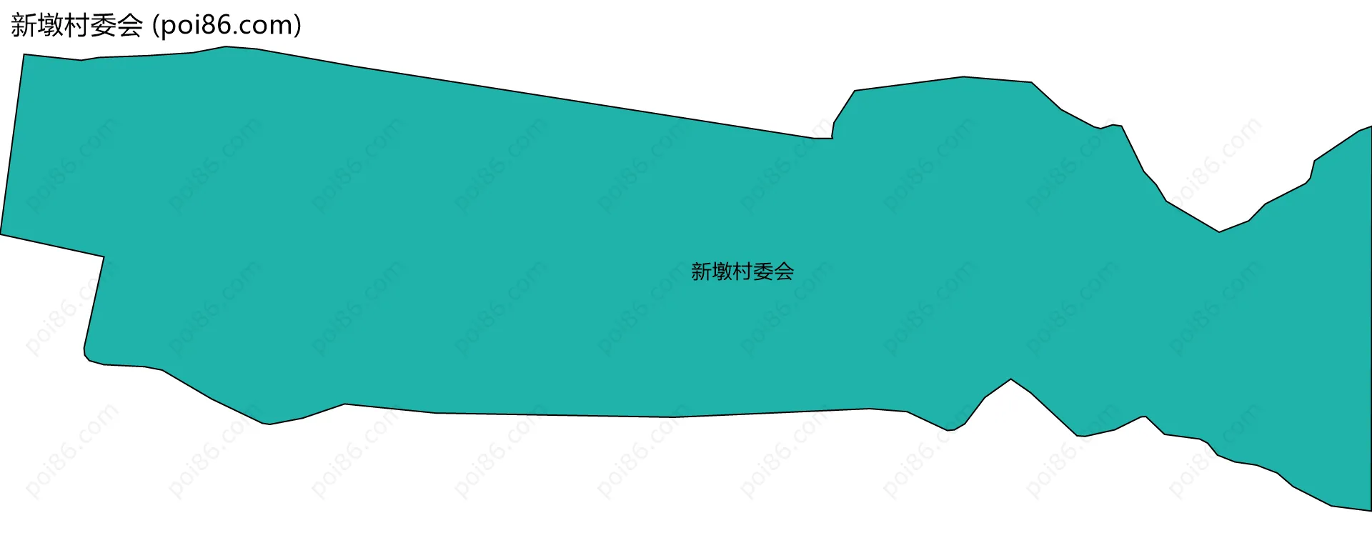 新墩村委会边界地图