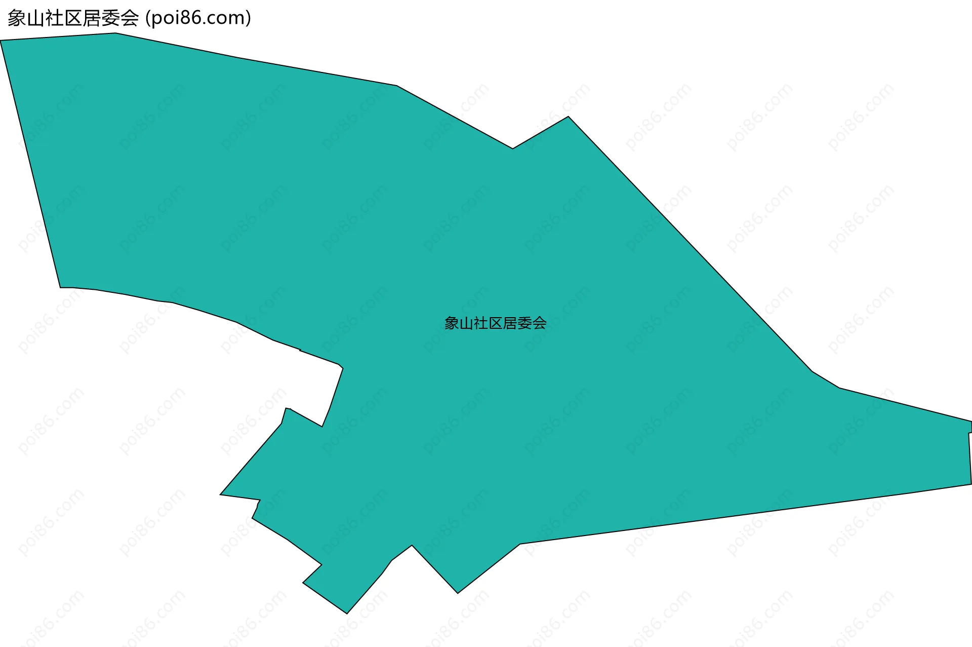 象山社区居委会边界地图