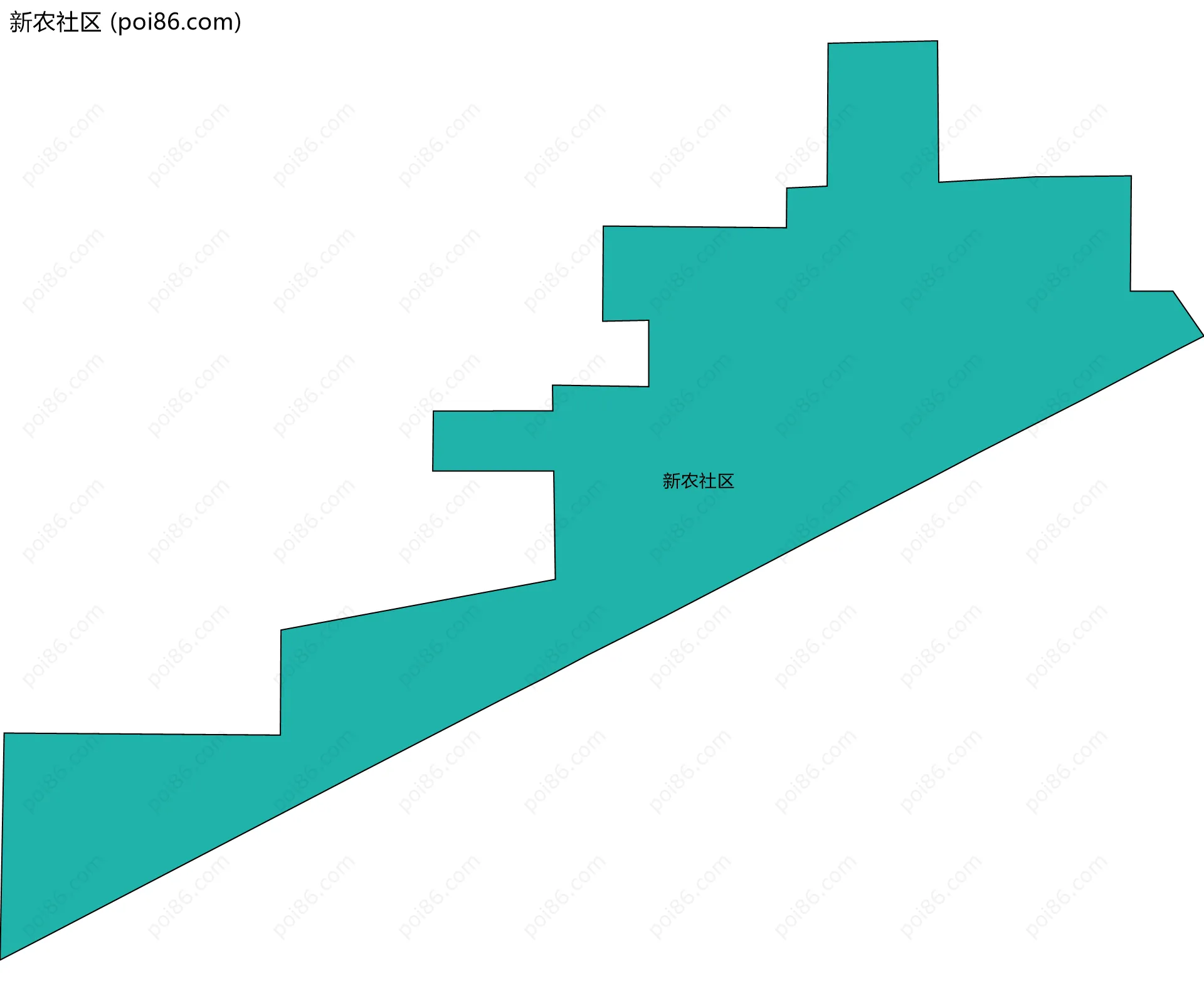 新农社区边界地图