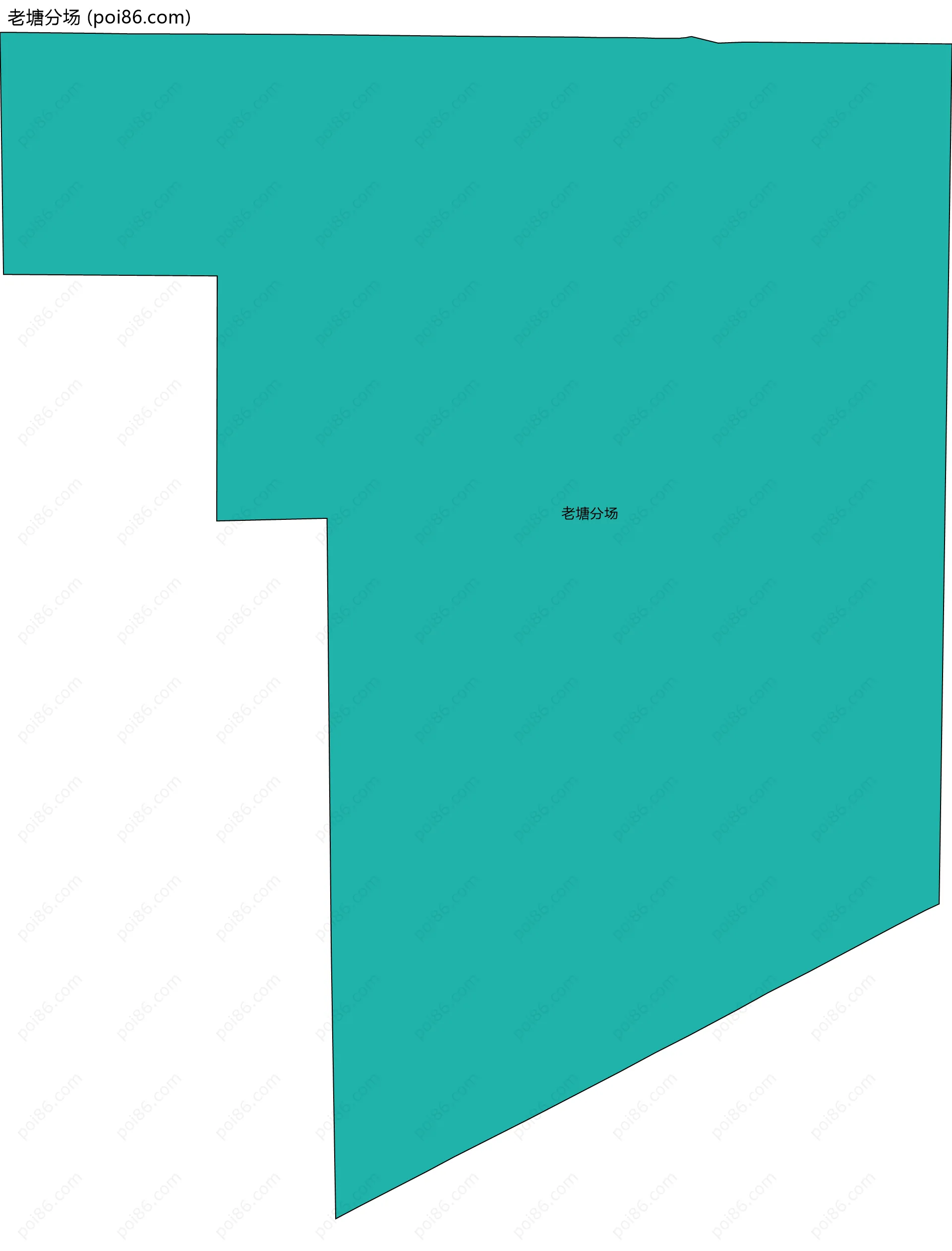 老塘分场边界地图