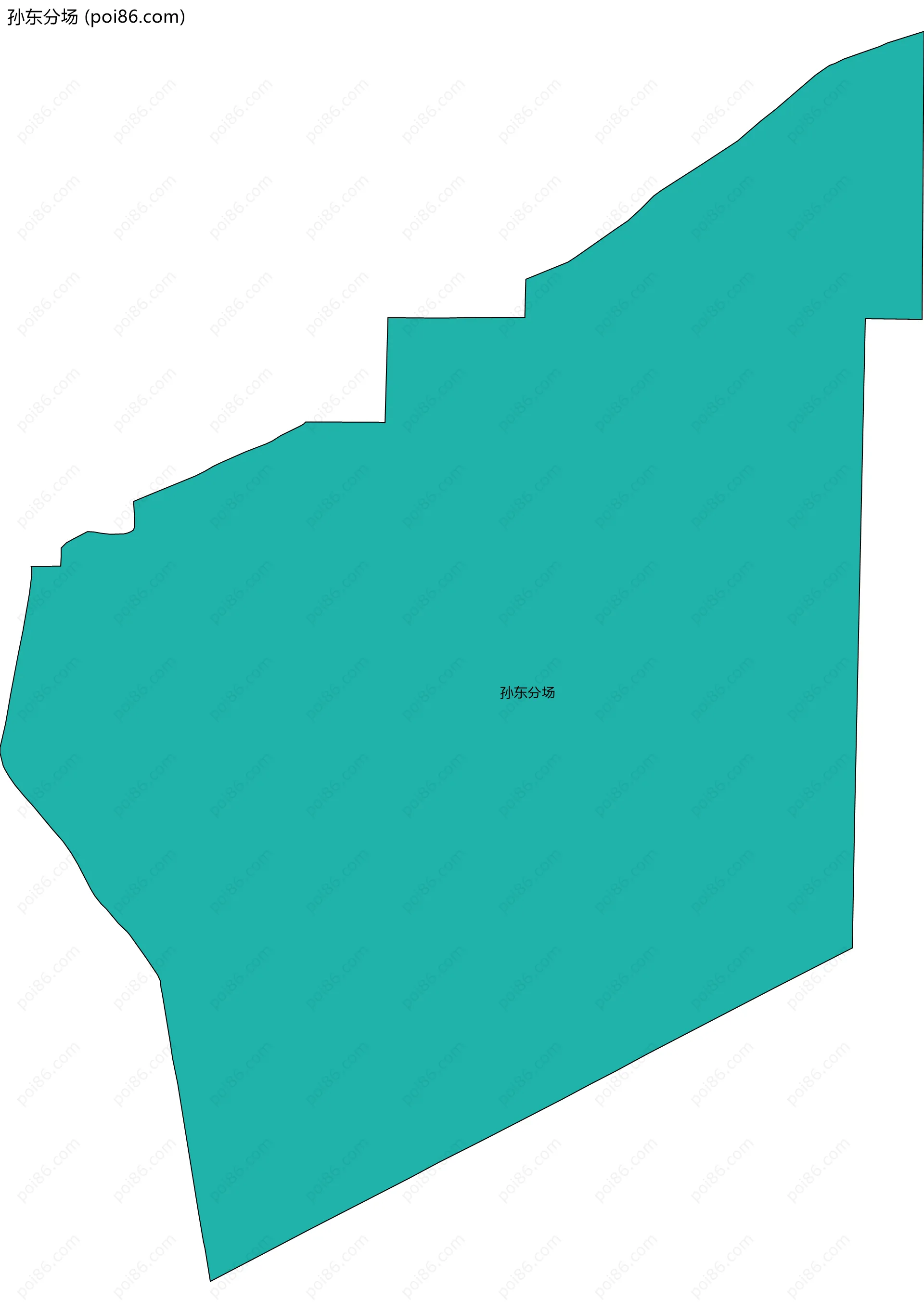 孙东分场边界地图