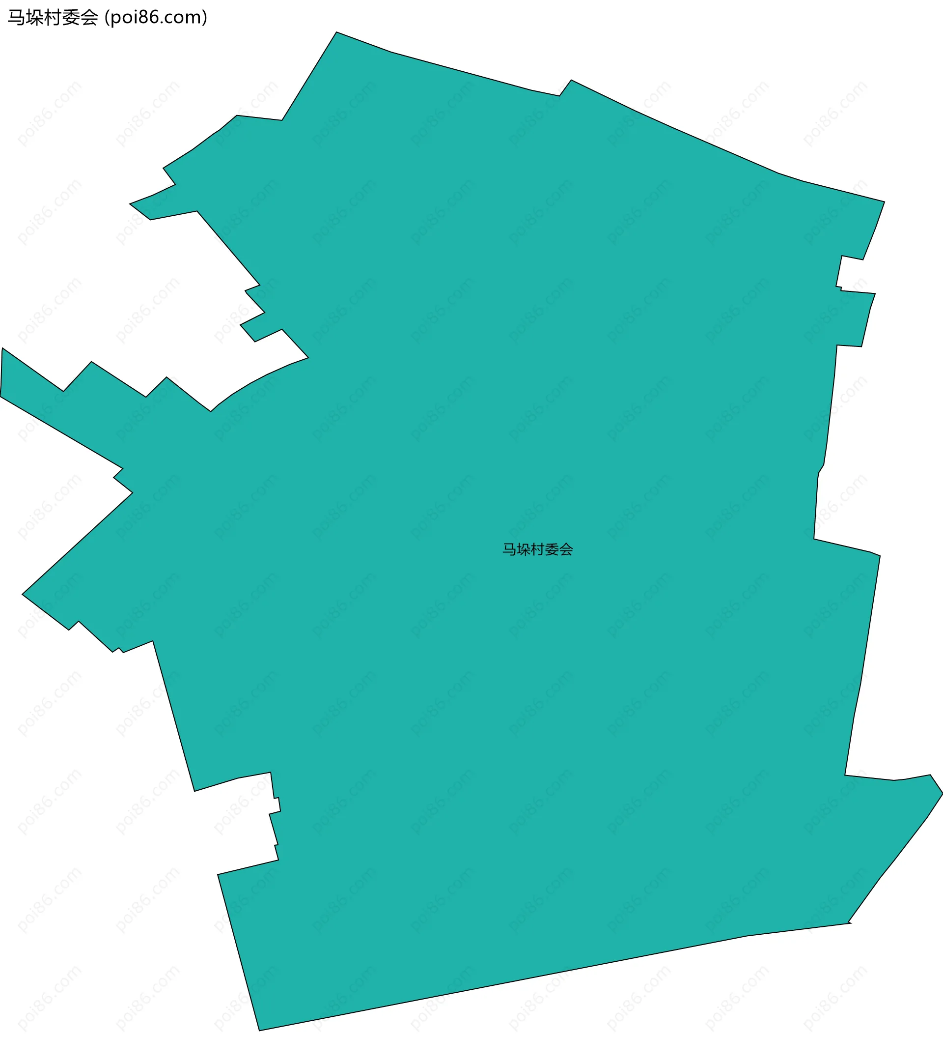 马垛村委会边界地图