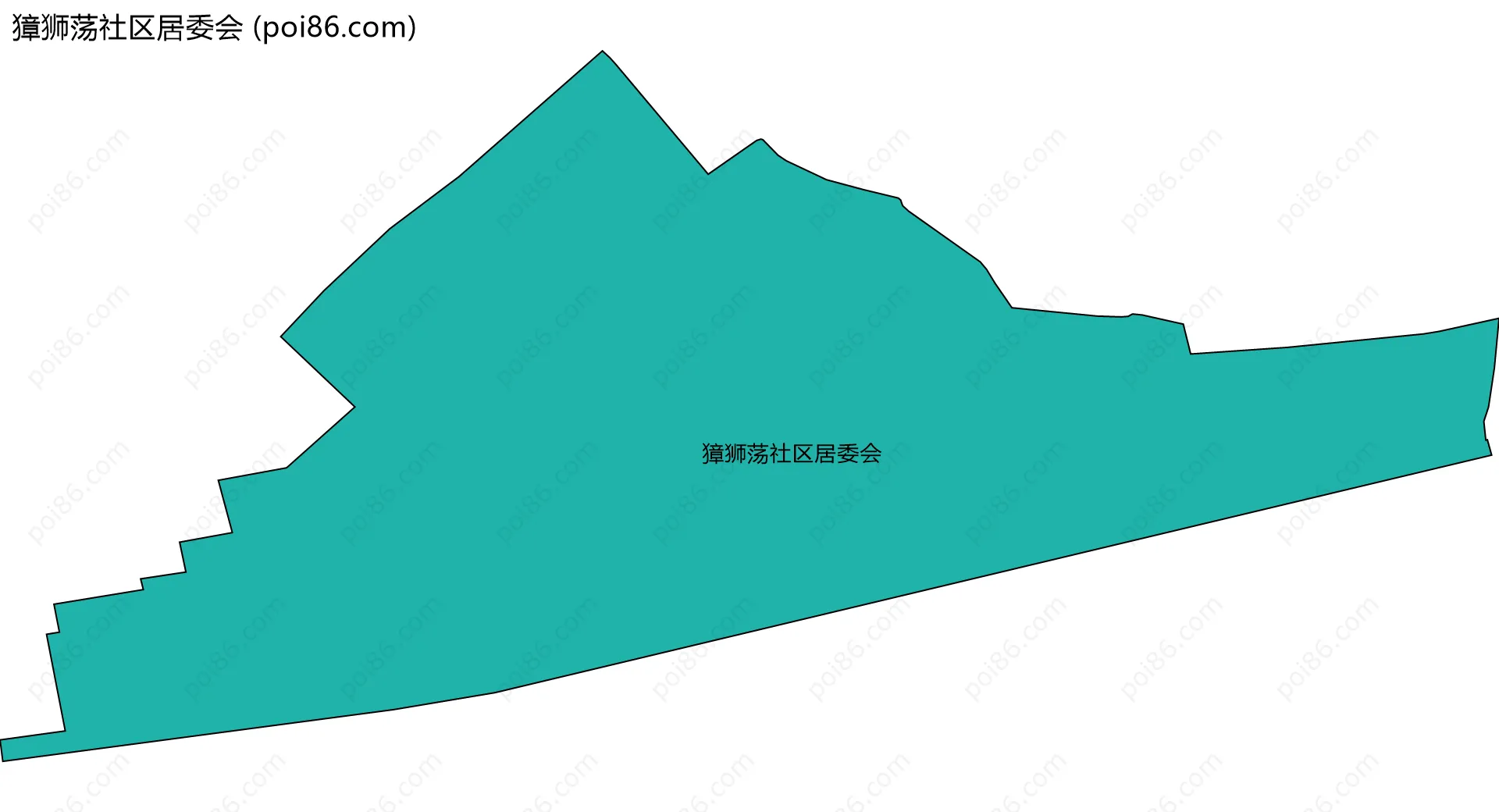 獐狮荡社区居委会边界地图