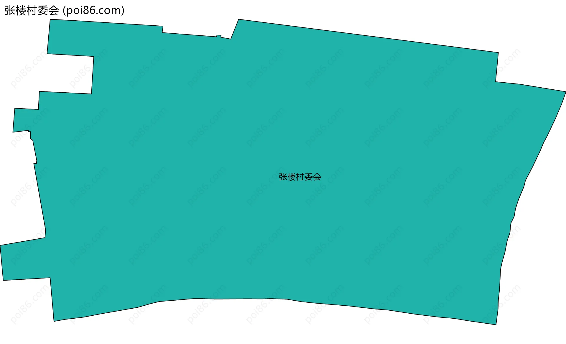 张楼村委会边界地图