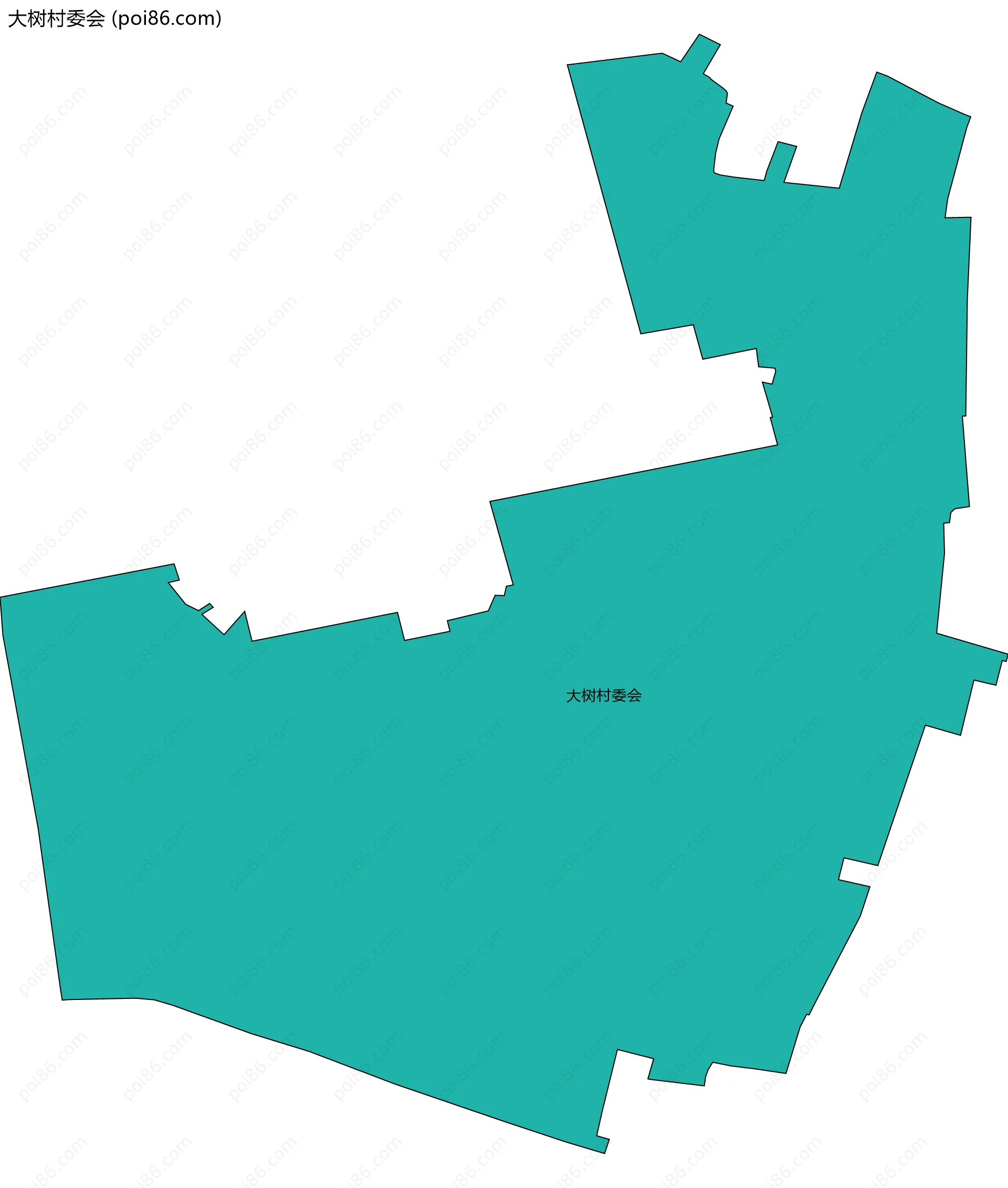 大树村委会边界地图