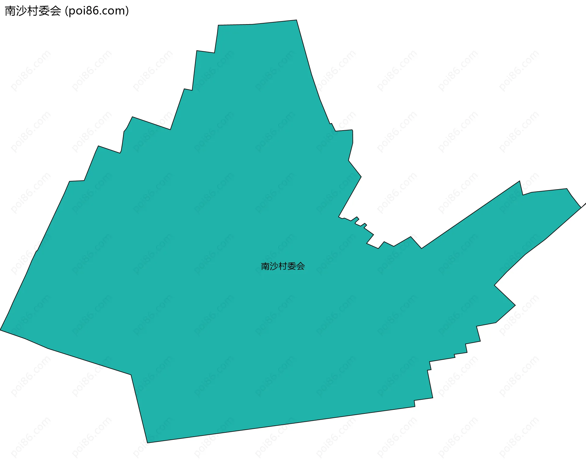南沙村委会边界地图