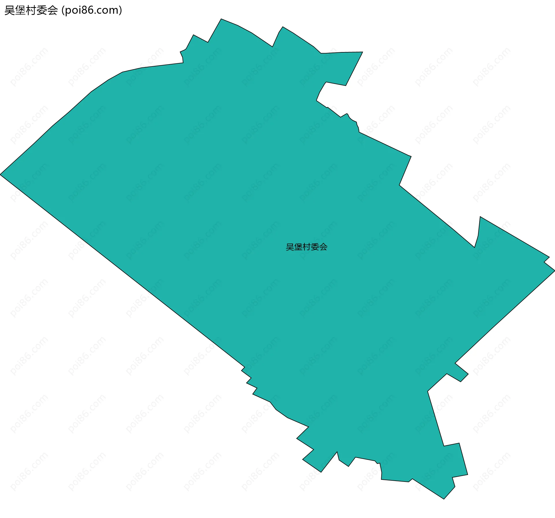 吴堡村委会边界地图