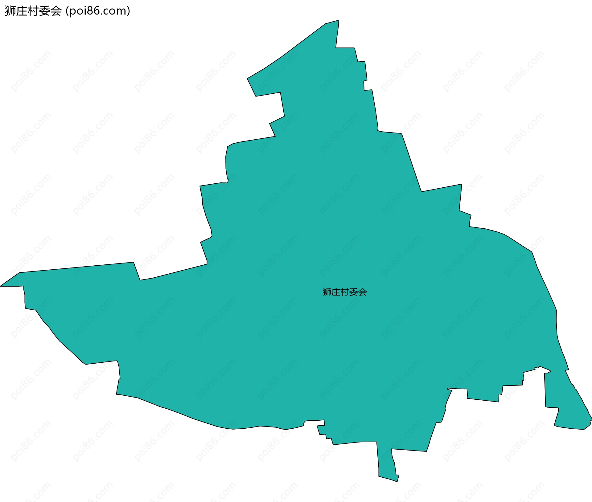 狮庄村委会边界地图