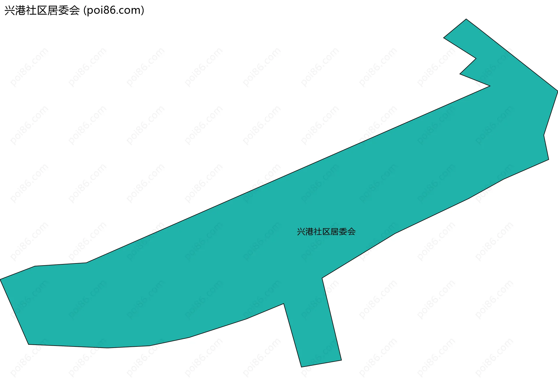 兴港社区居委会边界地图