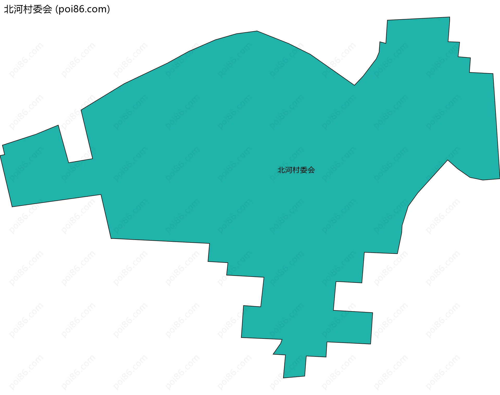 北河村委会边界地图