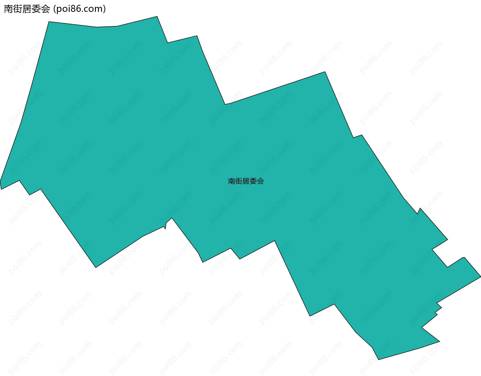 南街居委会边界地图