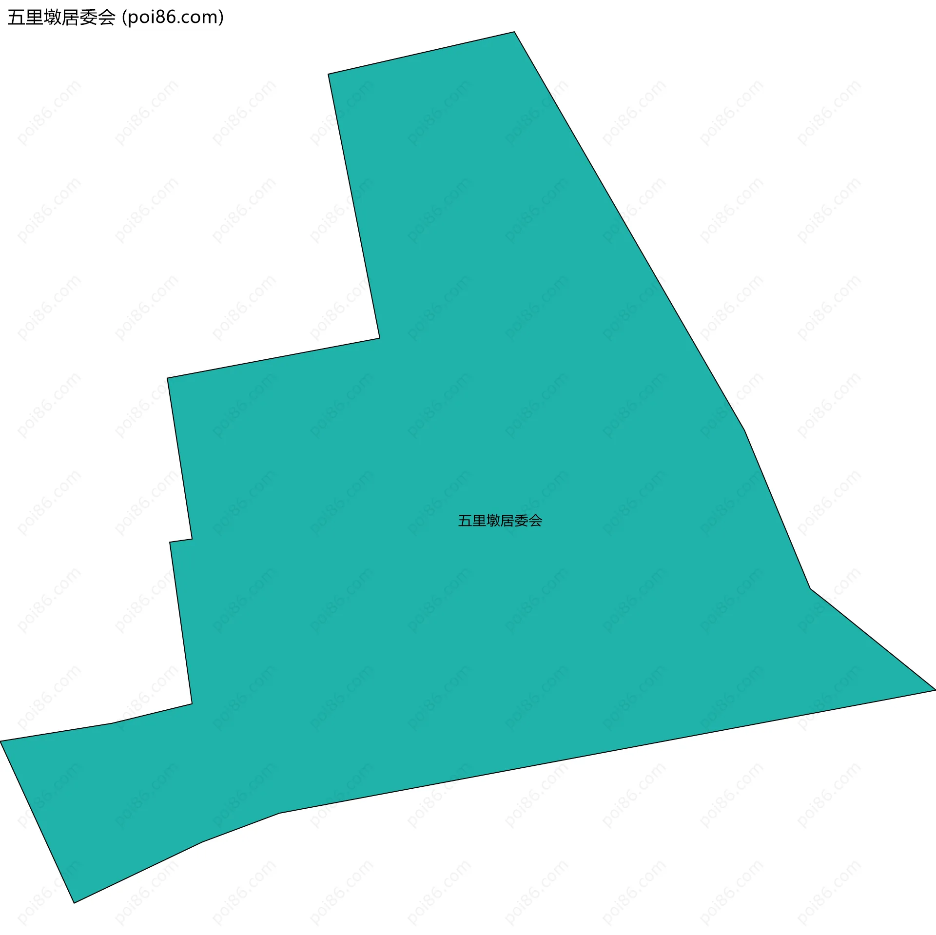 五里墩居委会边界地图