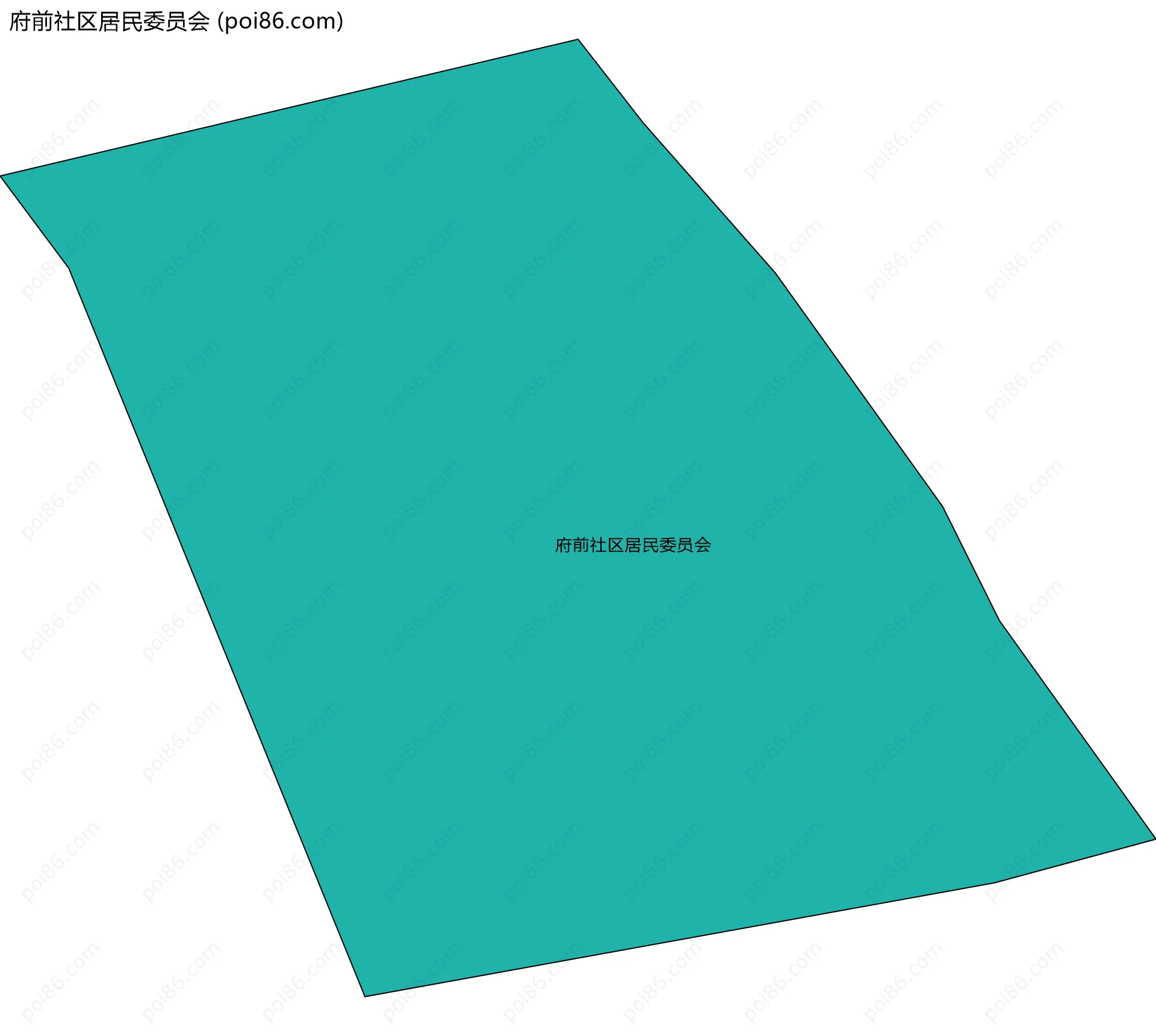 府前社区居民委员会边界地图