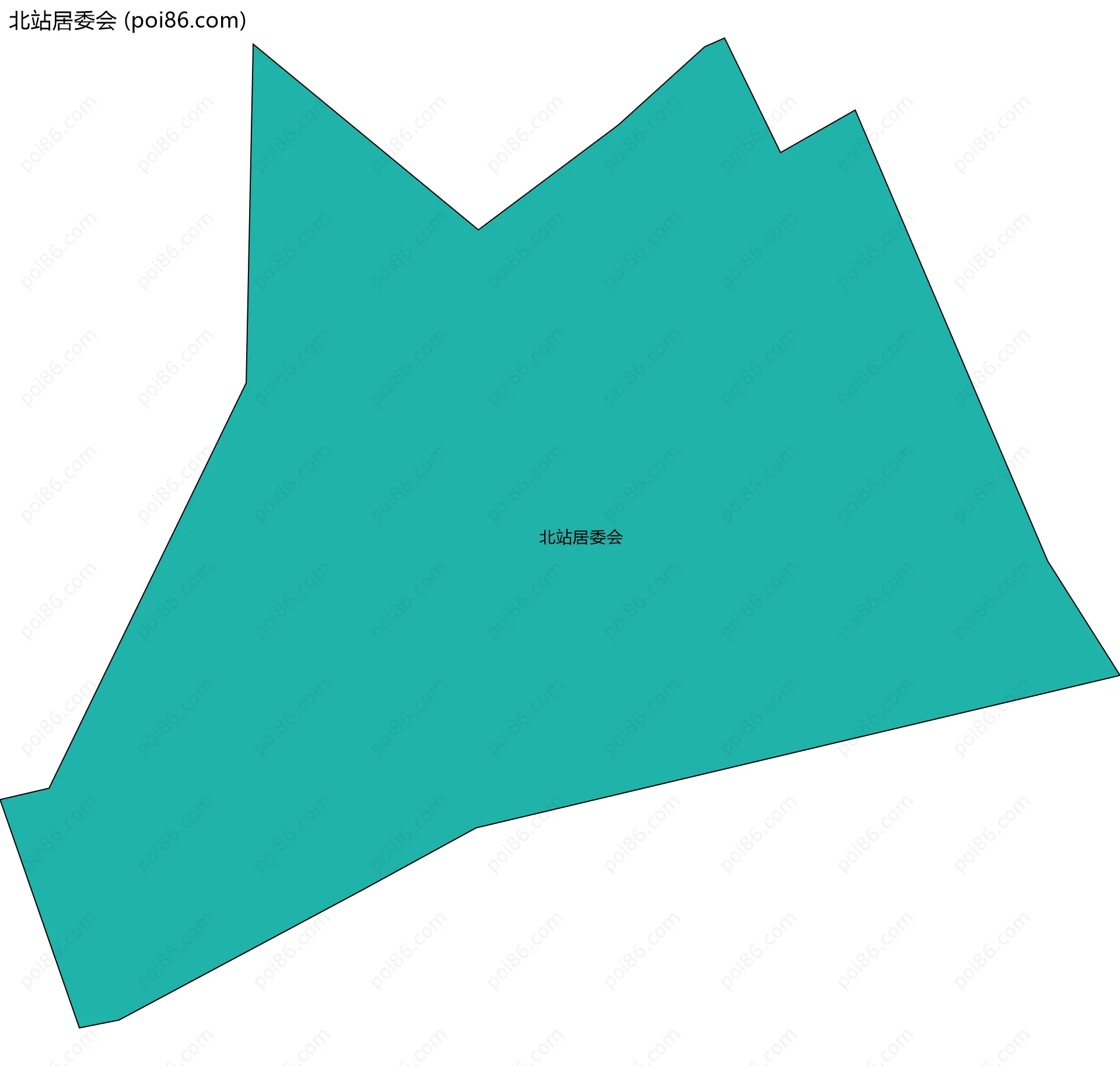 北站居委会边界地图