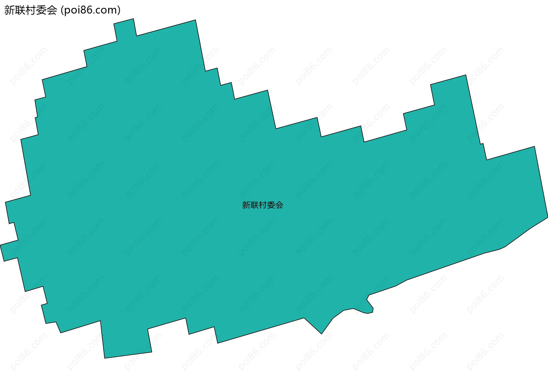 新联村委会边界地图