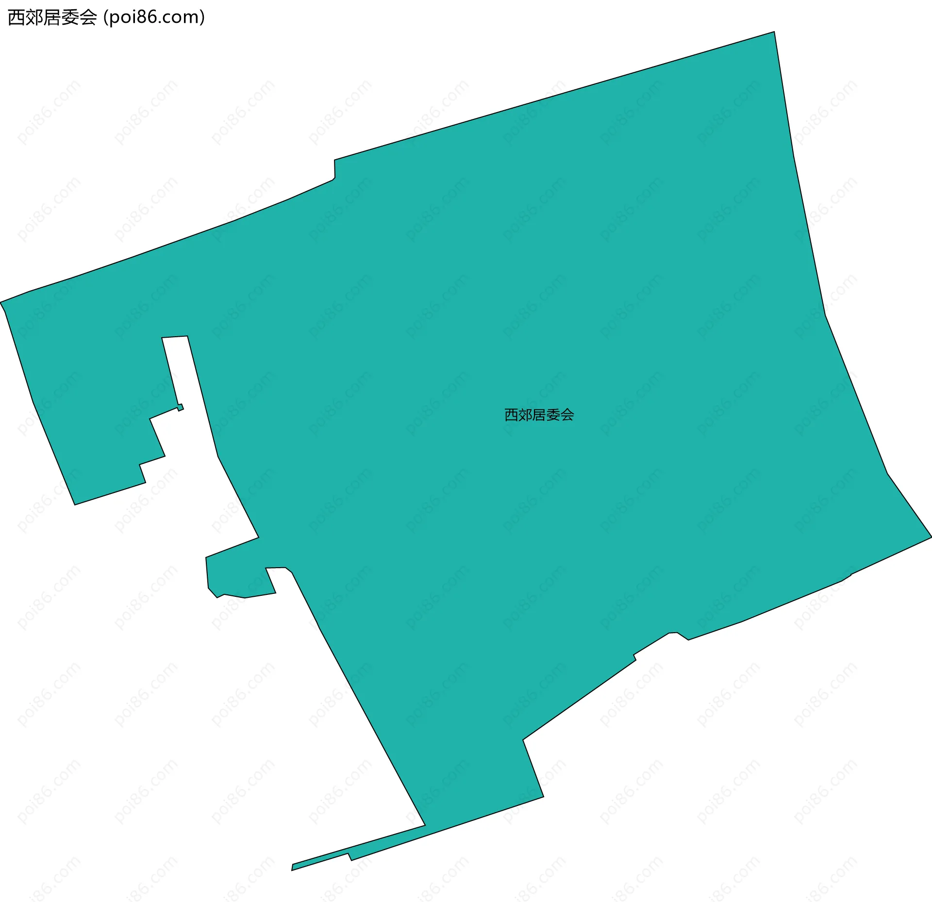 西郊居委会边界地图