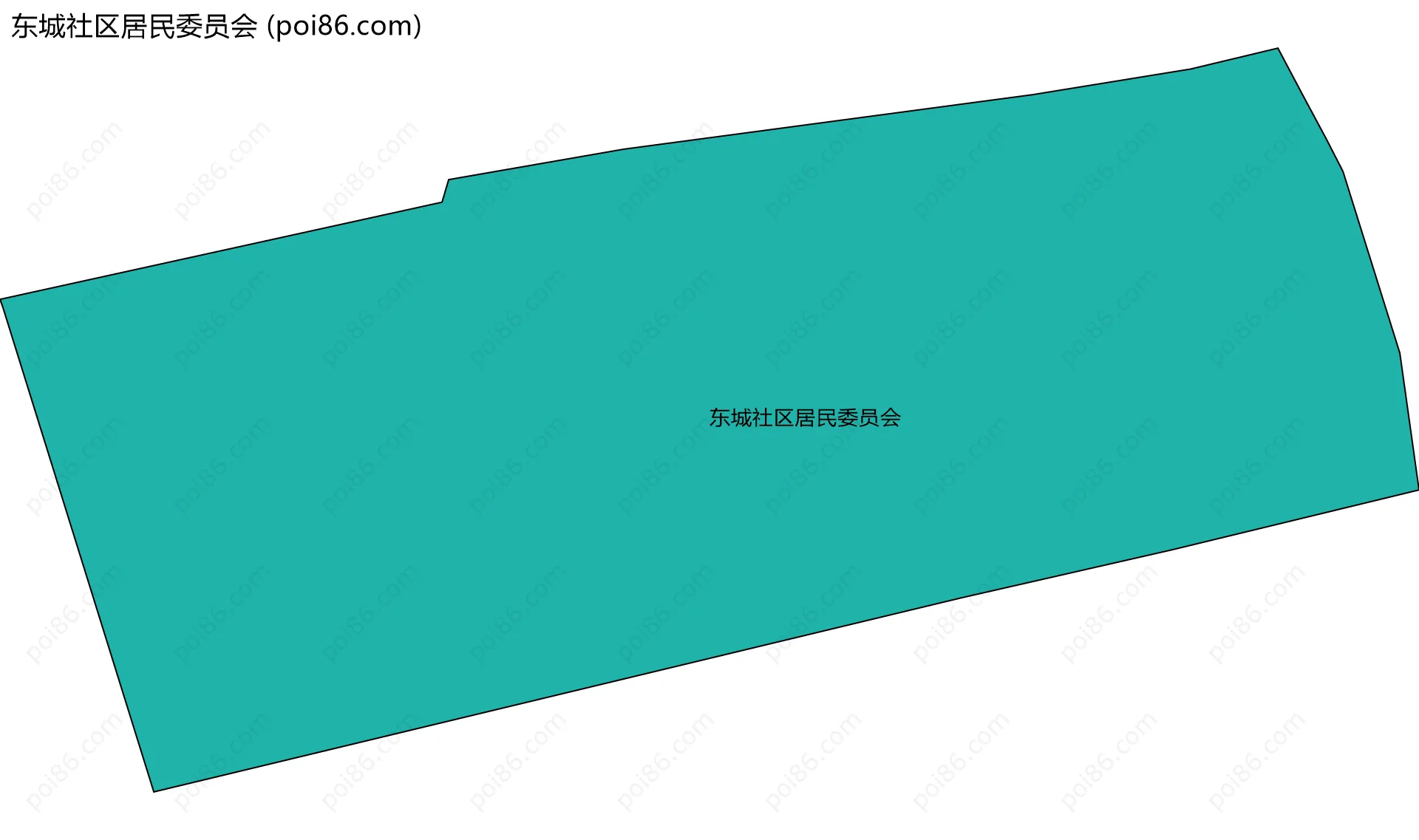 东城社区居民委员会边界地图