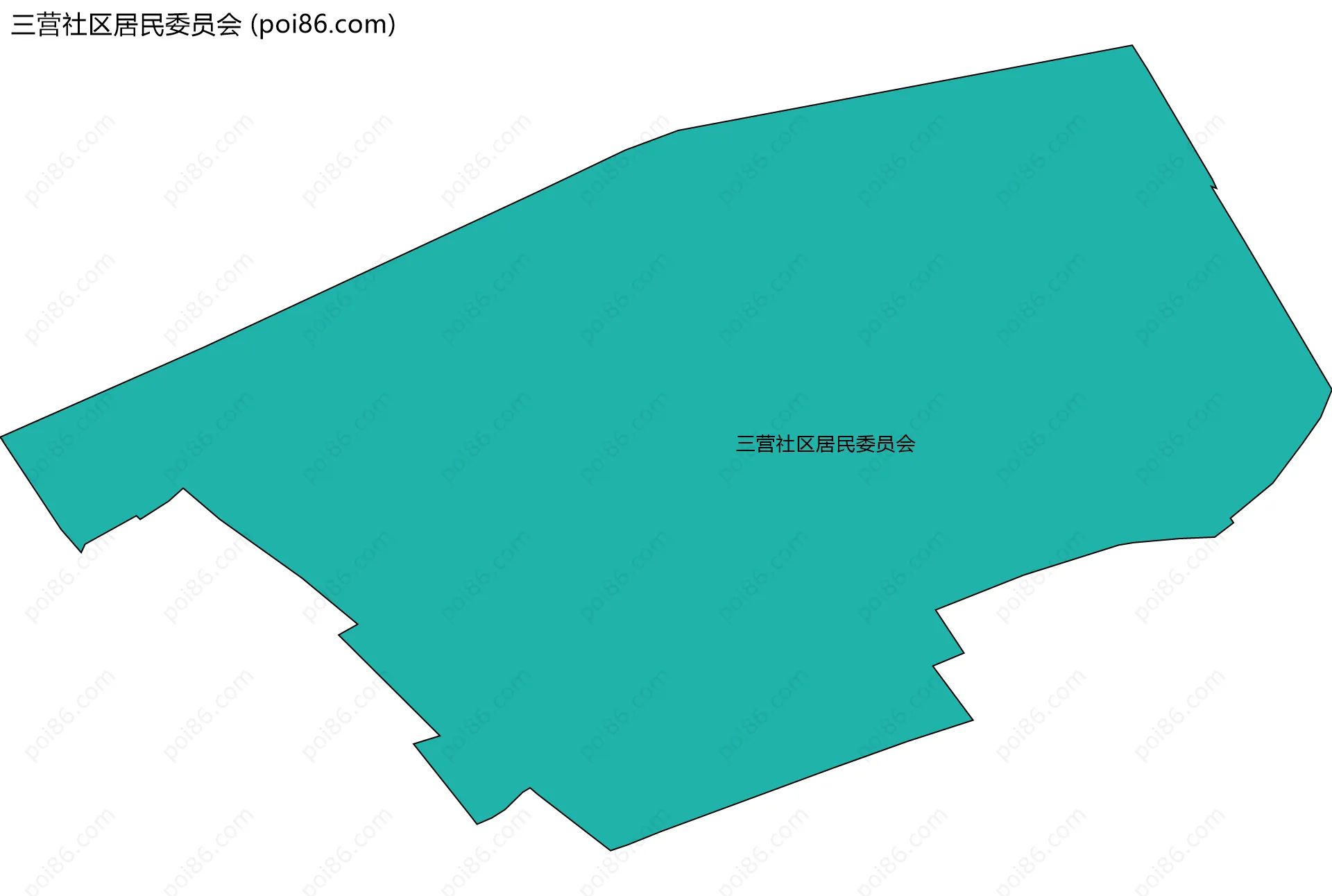 三营社区居民委员会边界地图