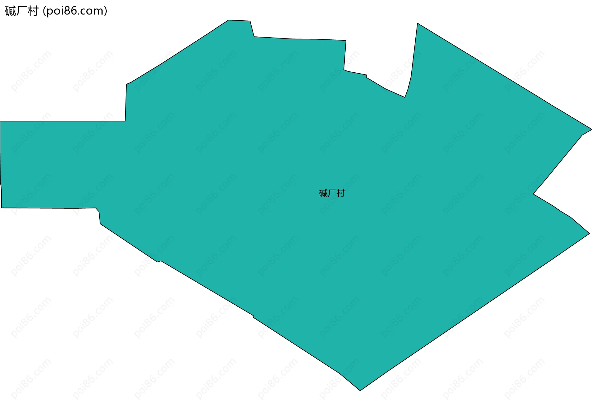 碱厂村边界地图