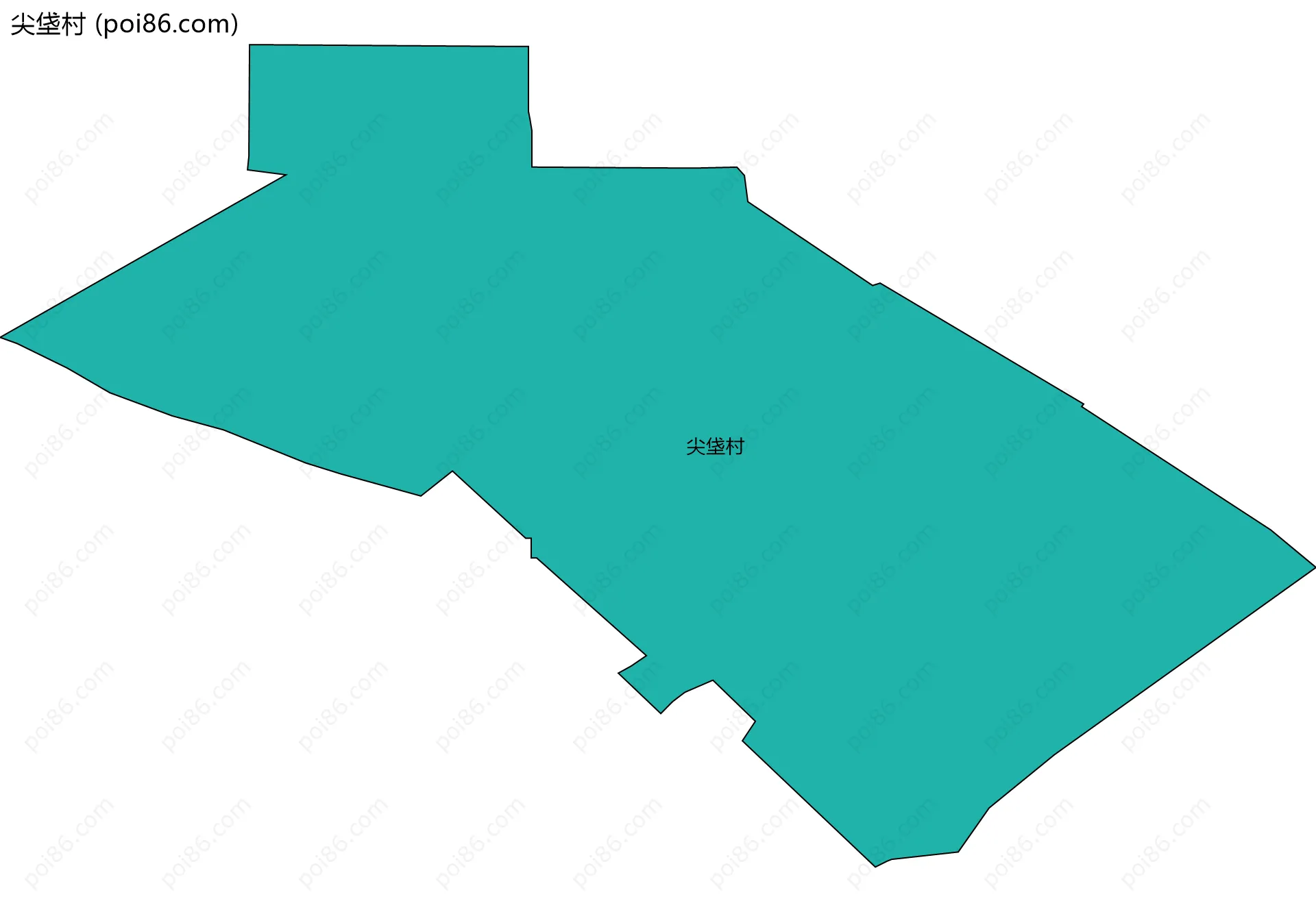 尖垡村边界地图