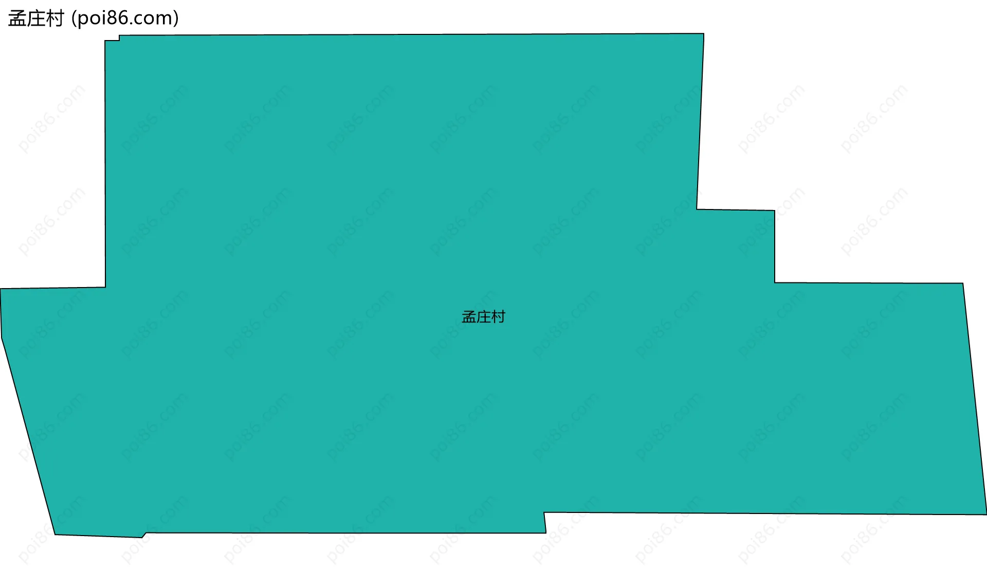 孟庄村边界地图