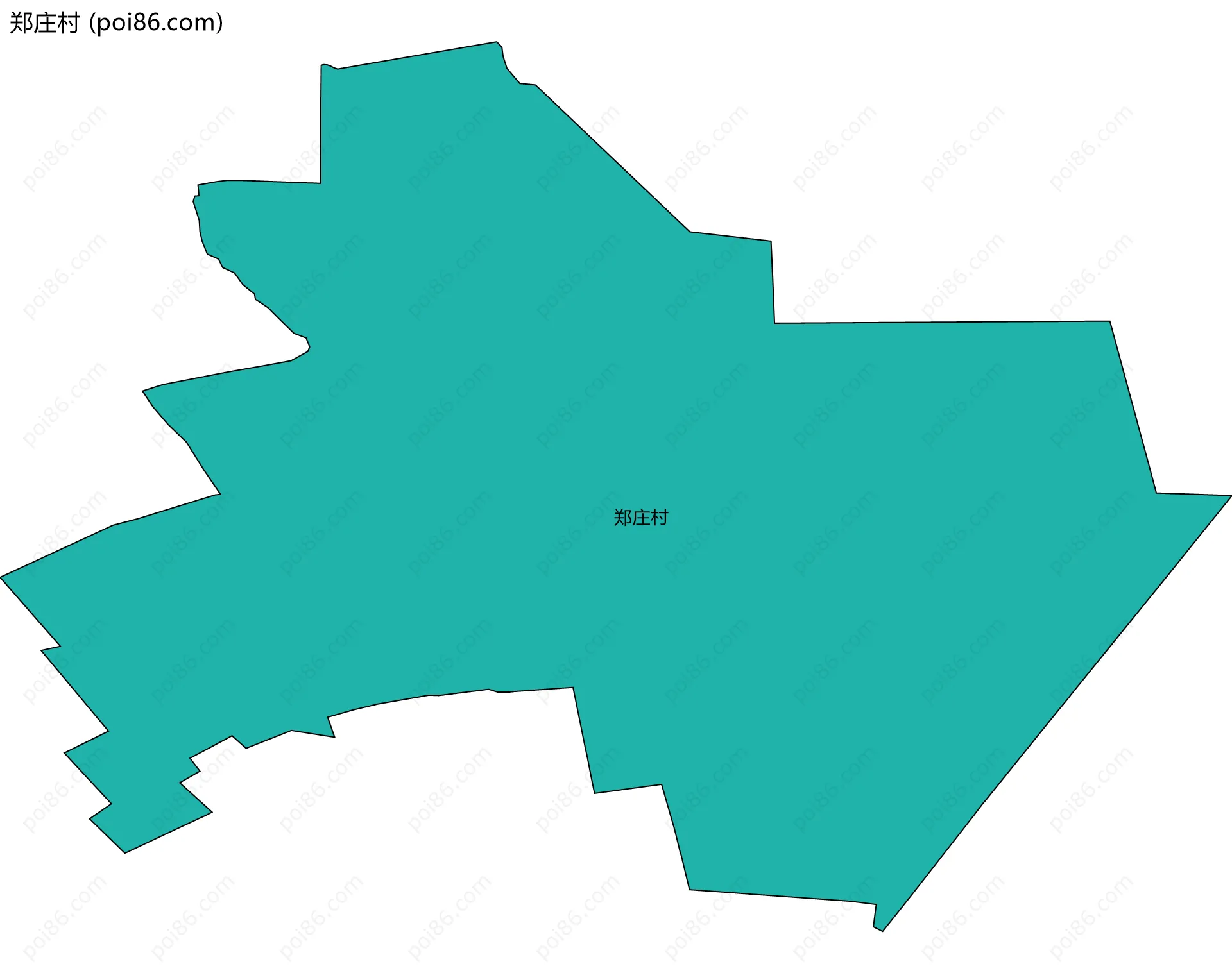 郑庄村边界地图