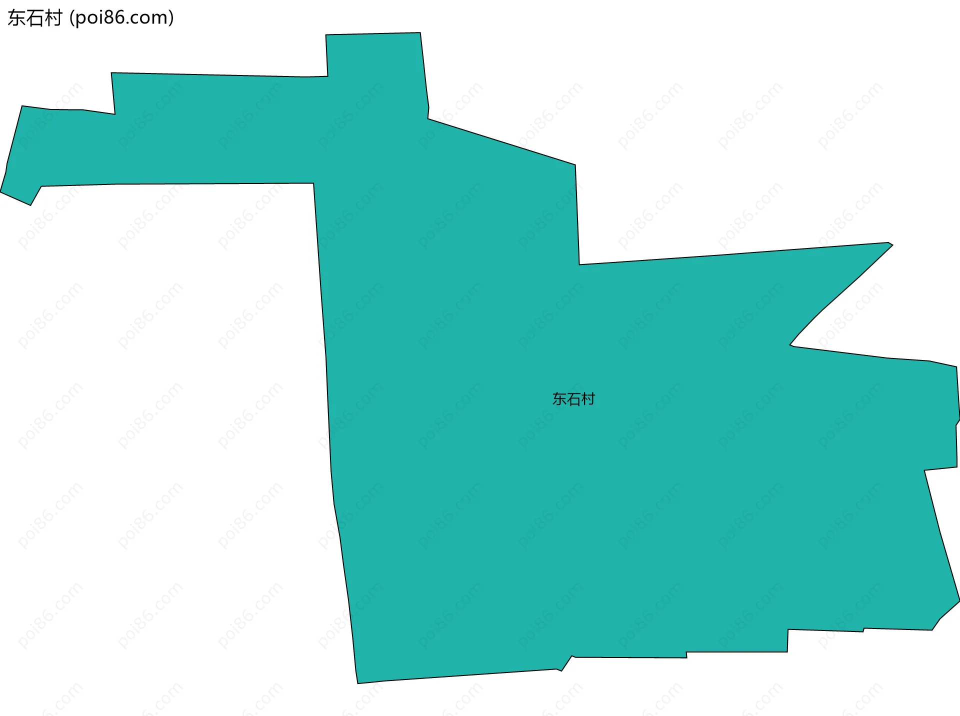 东石村边界地图
