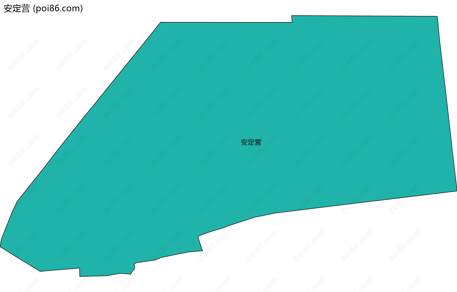 安定营边界地图