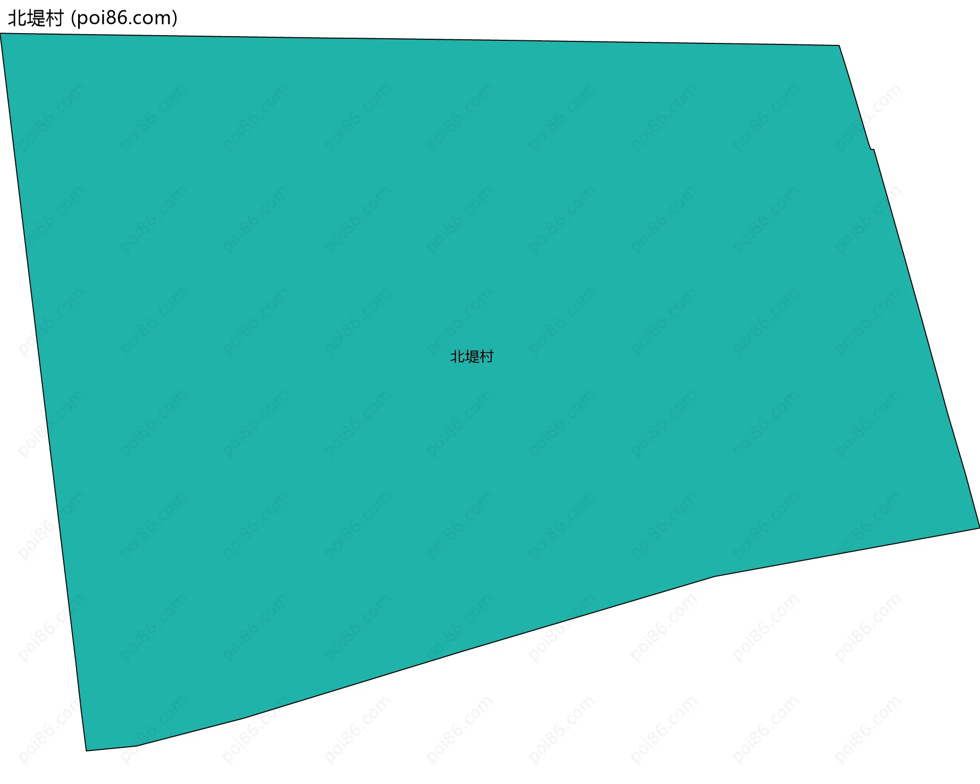 北堤村边界地图