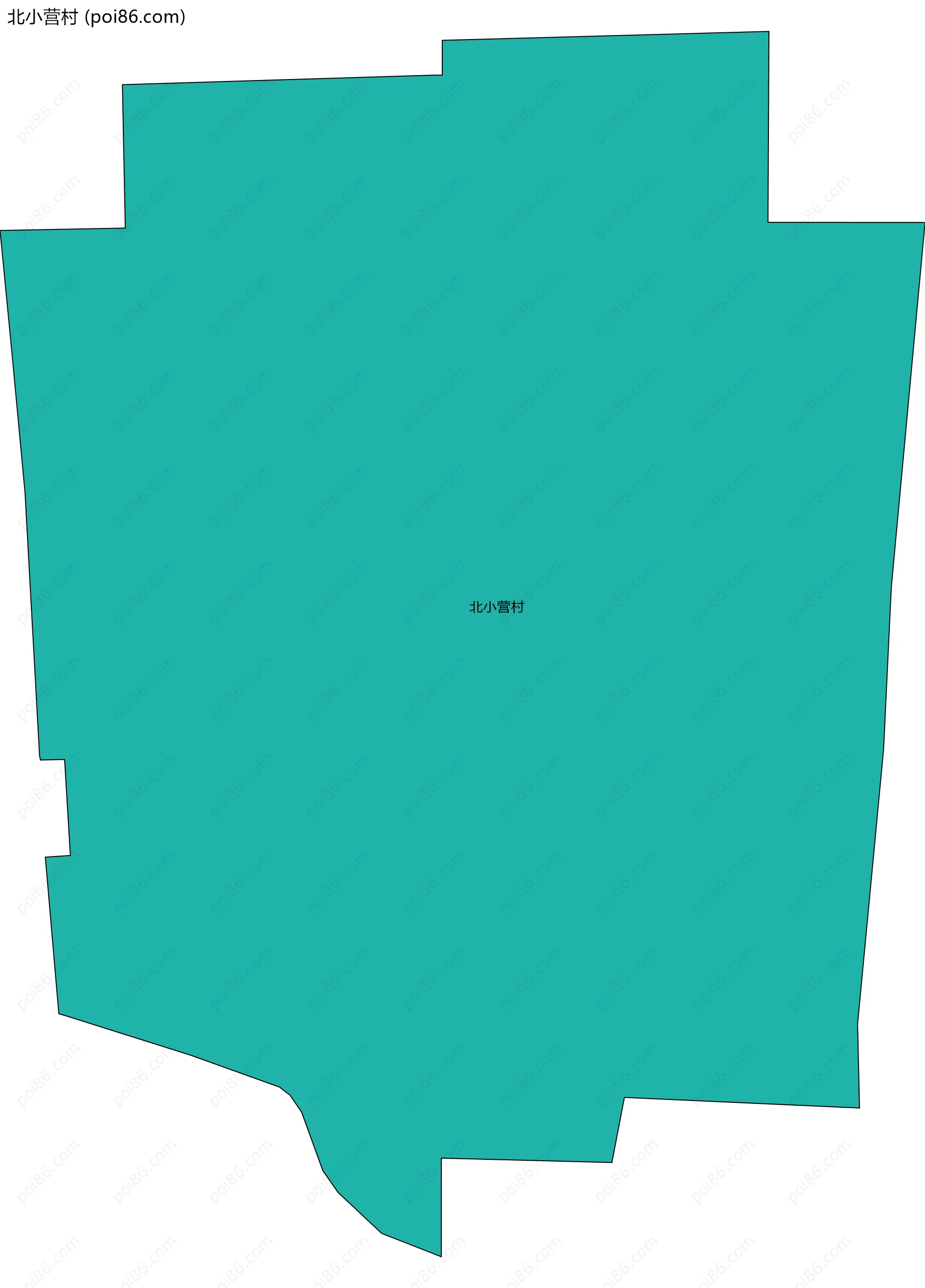 北小营村边界地图