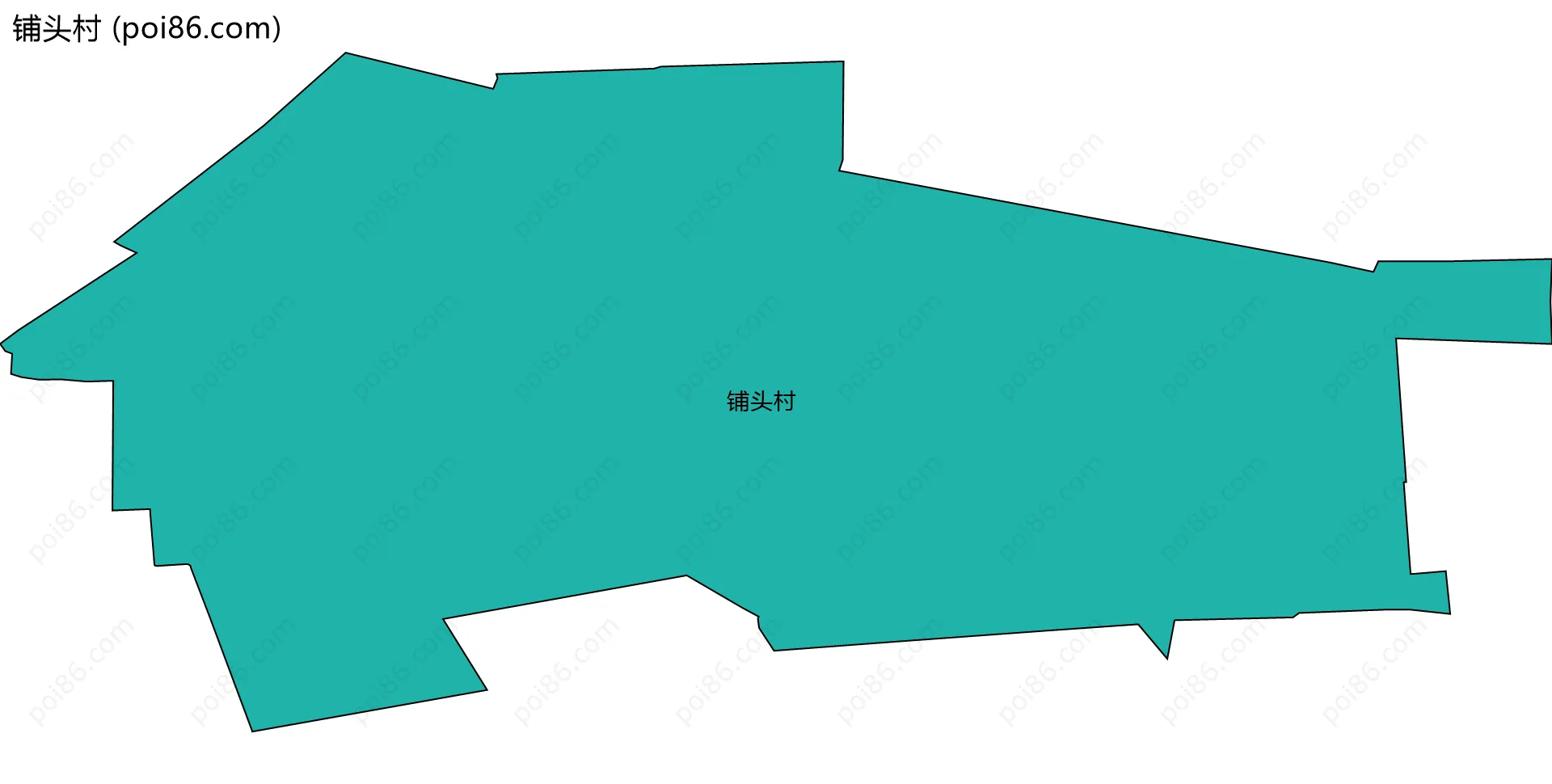 铺头村边界地图