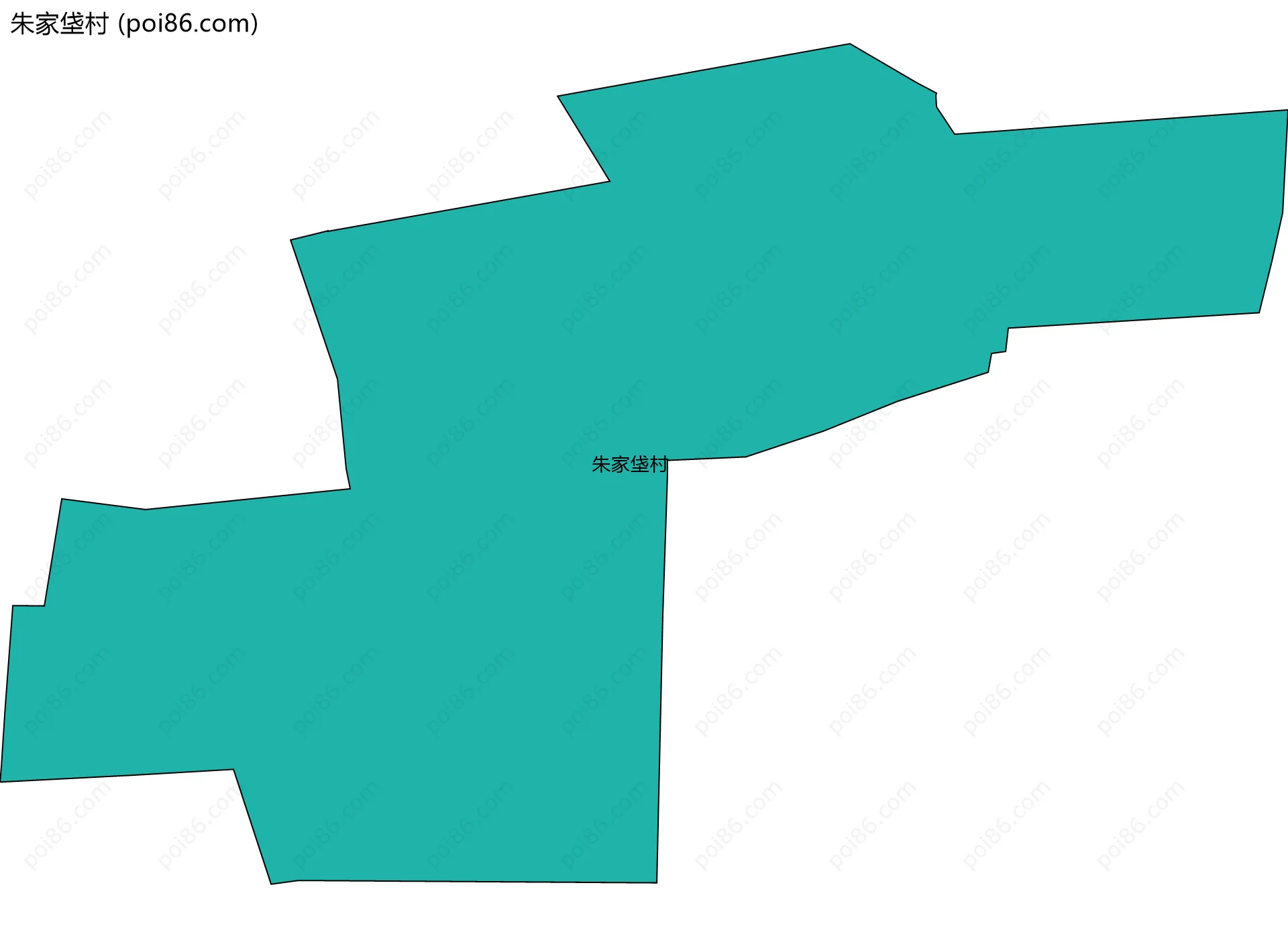 朱家垡村边界地图