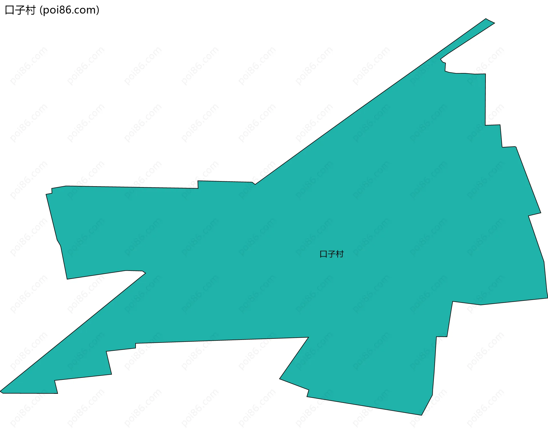 口子村边界地图