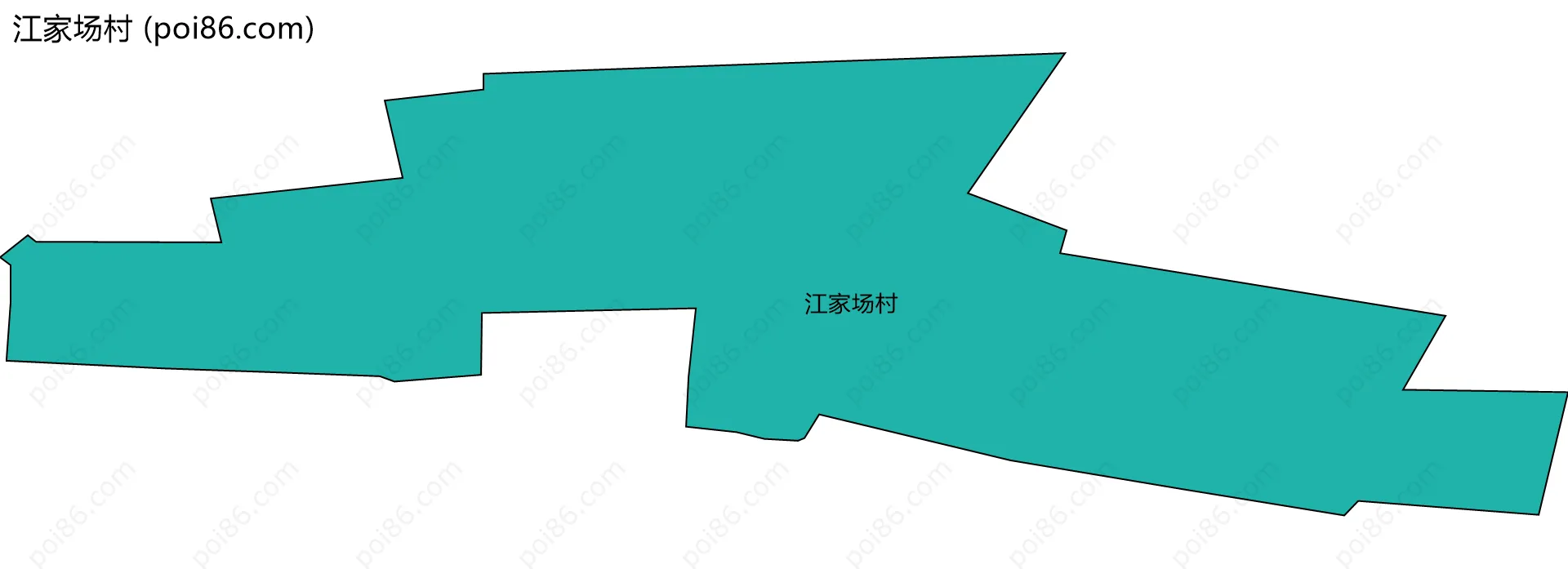 江家场村边界地图