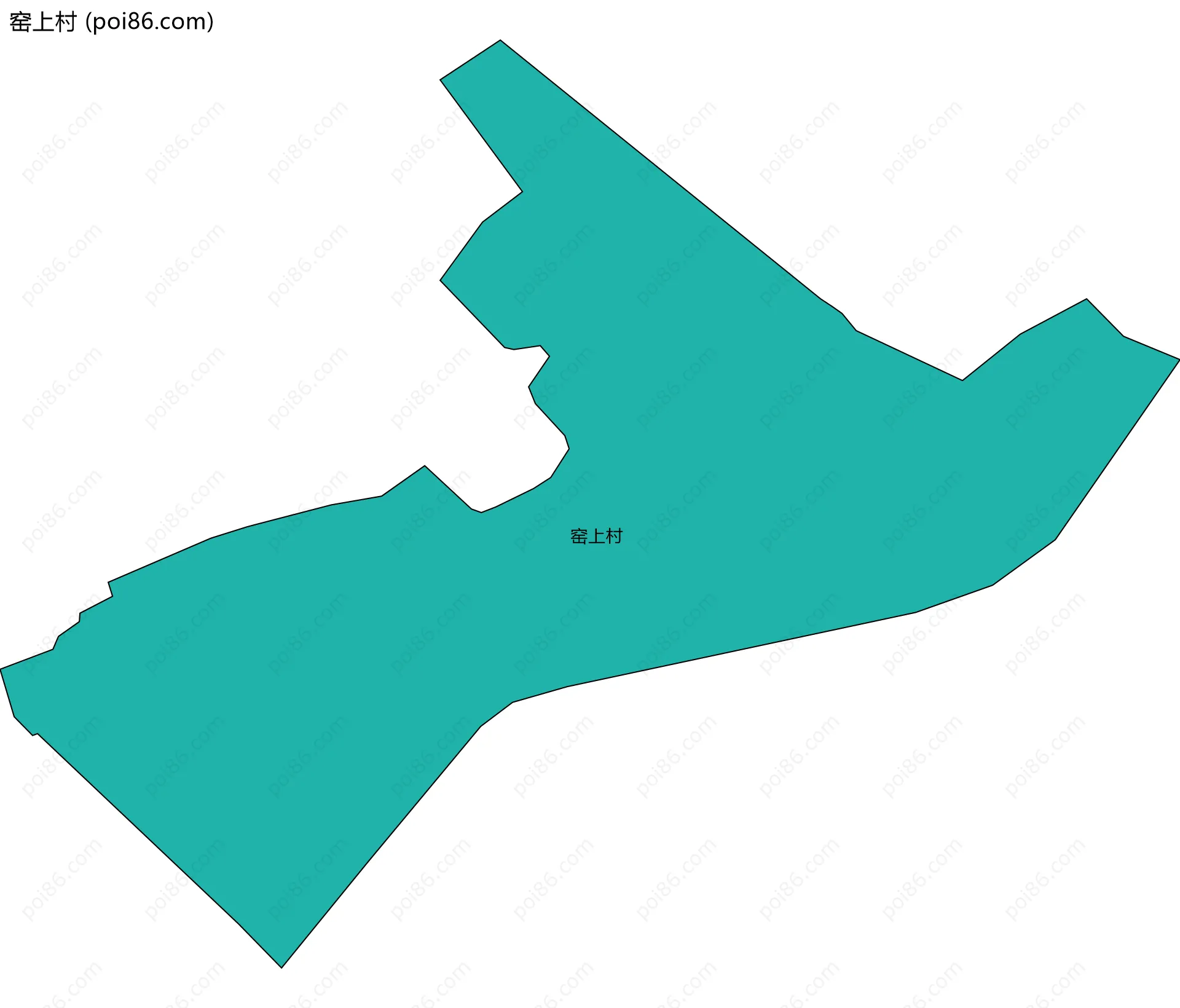 窑上村边界地图