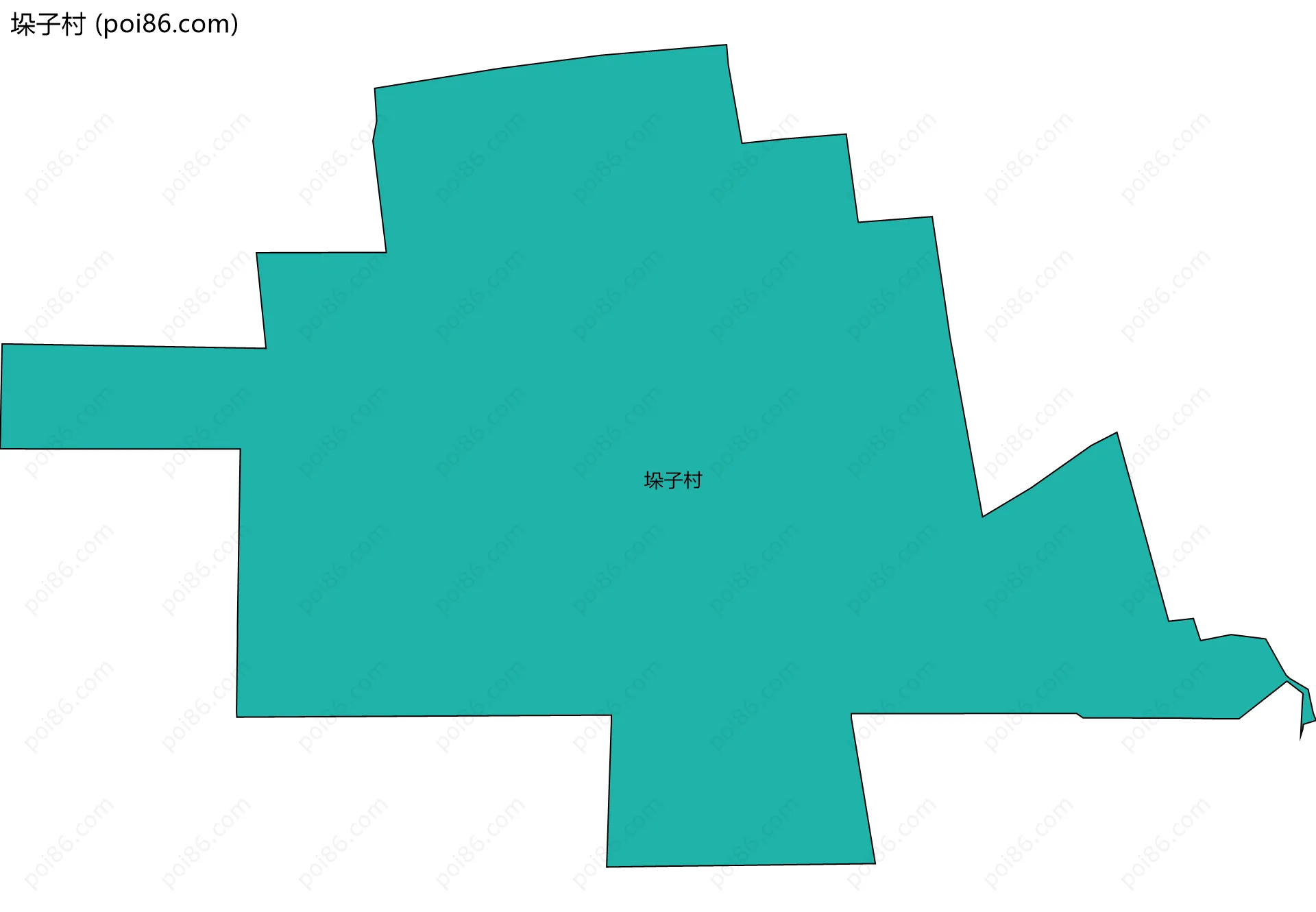 垛子村边界地图