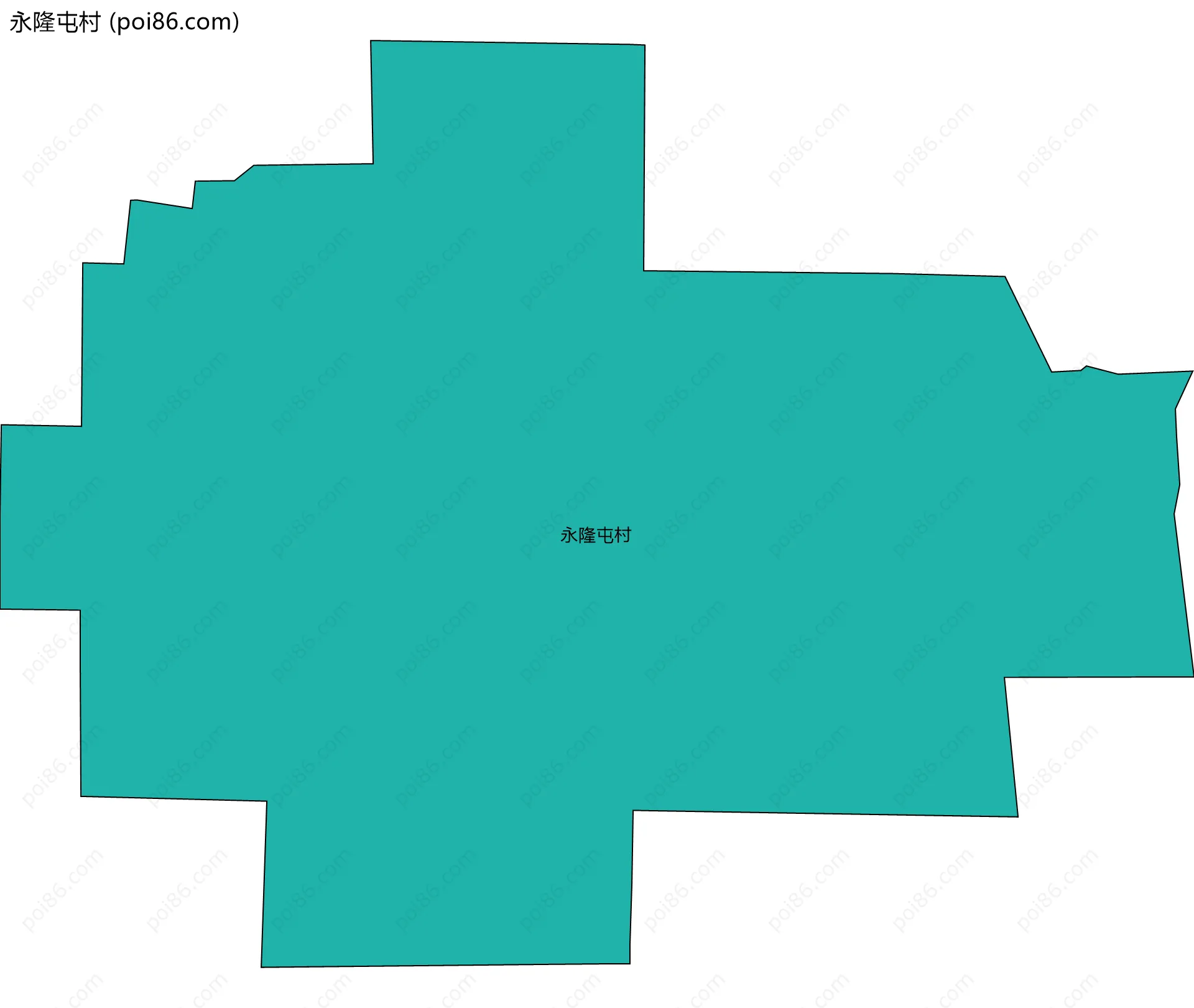 永隆屯村边界地图