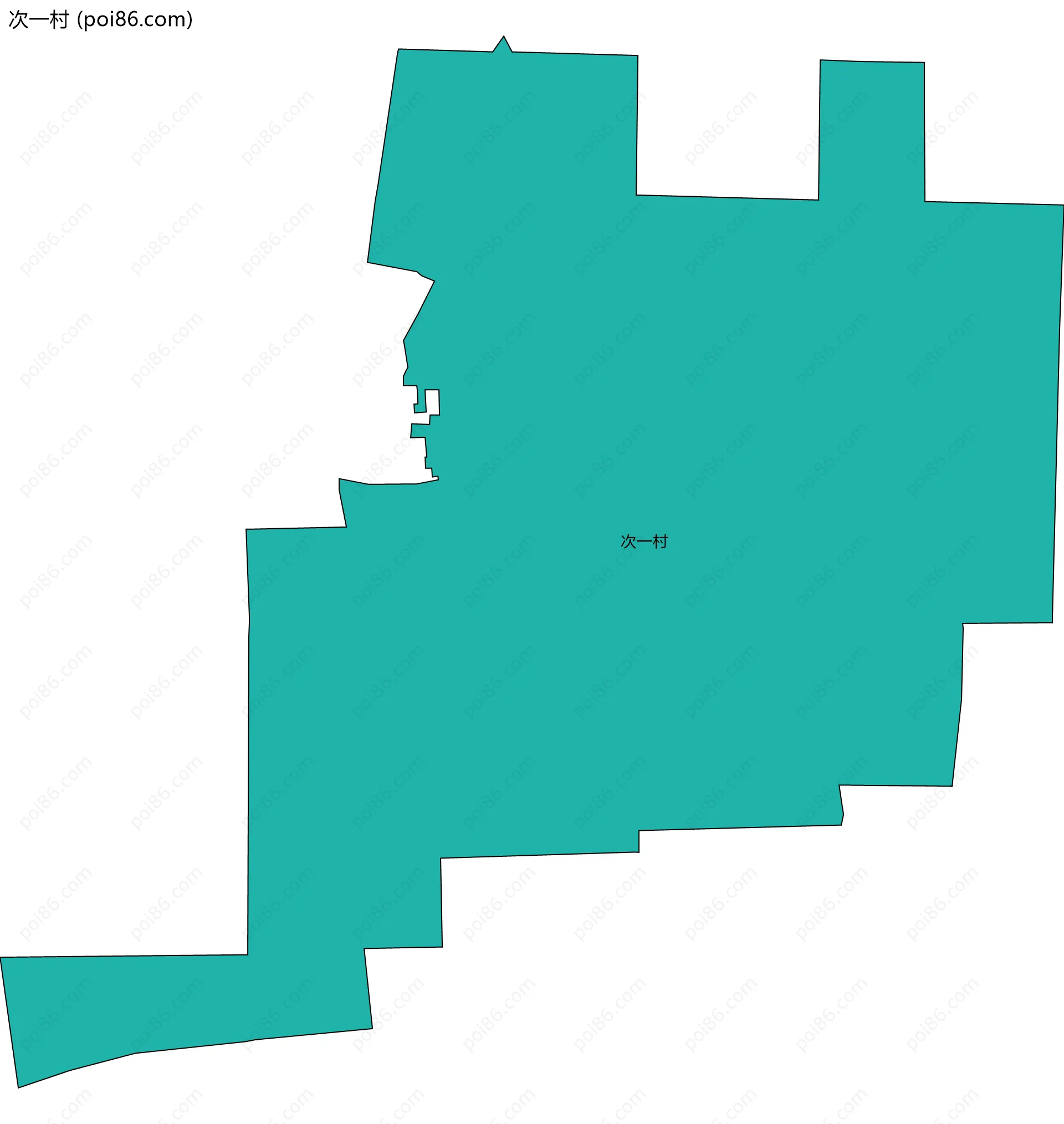 次一村边界地图