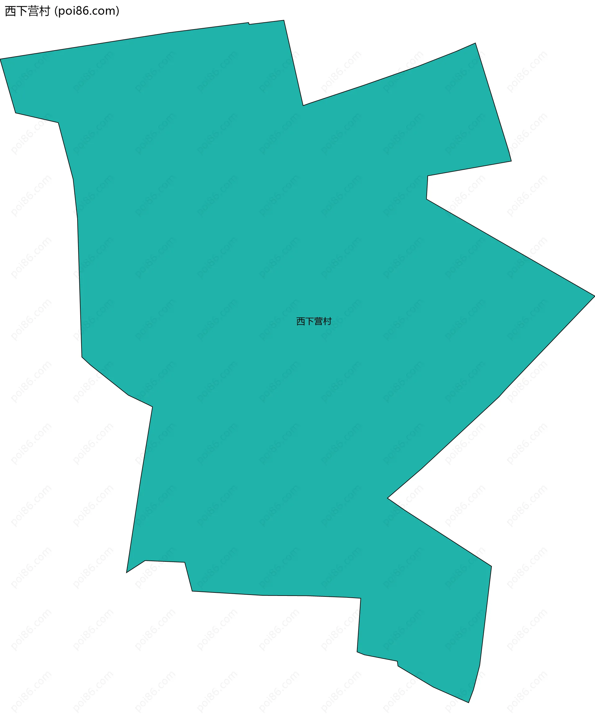 西下营村边界地图