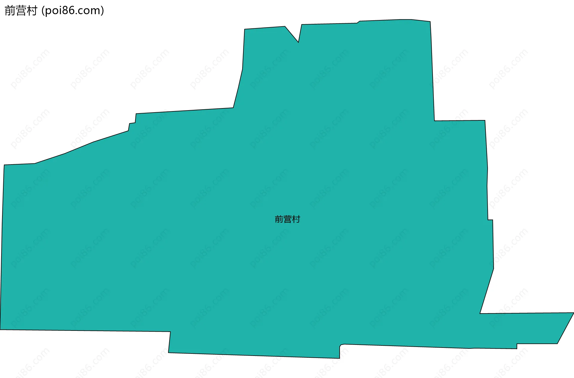 前营村边界地图