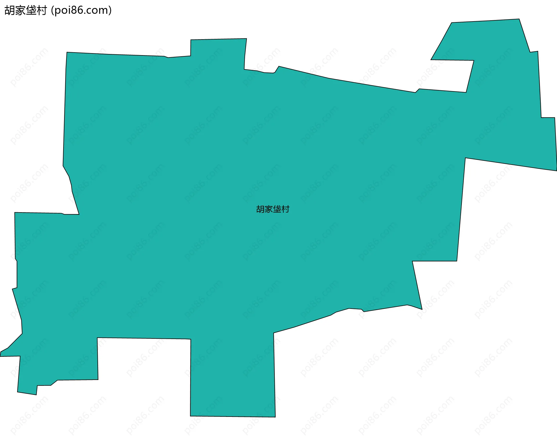 胡家垡村边界地图