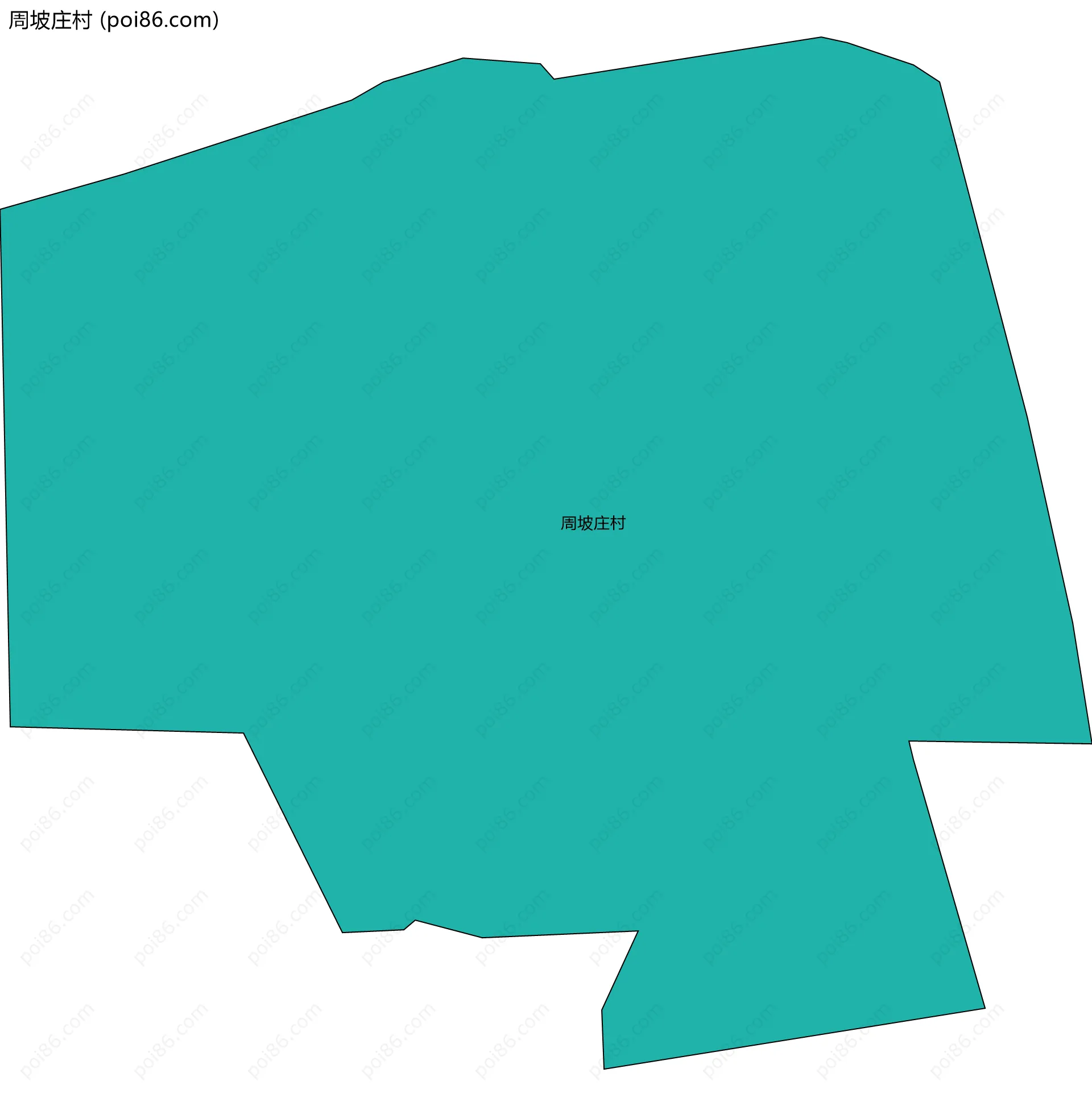 周坡庄村边界地图