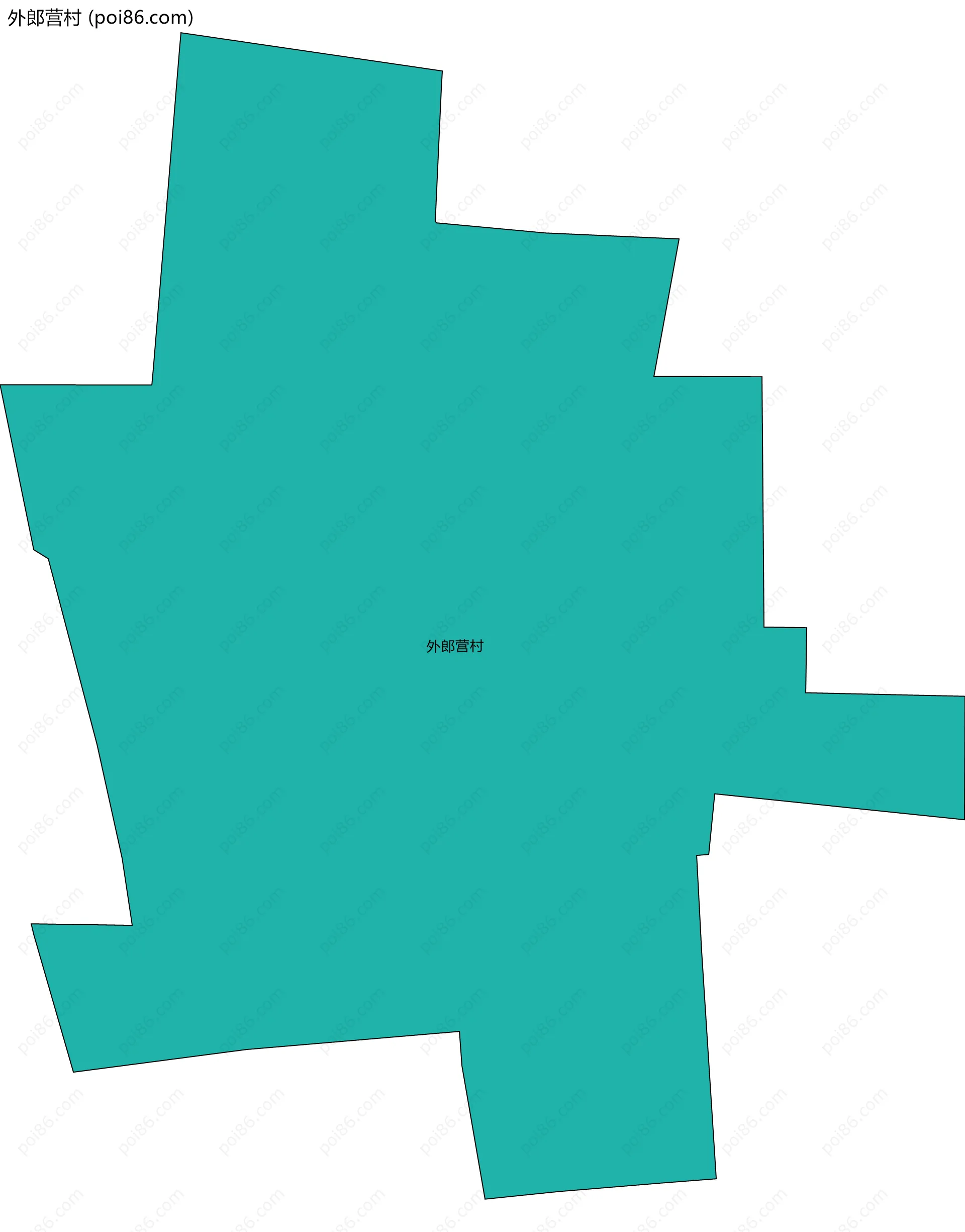 外郎营村边界地图