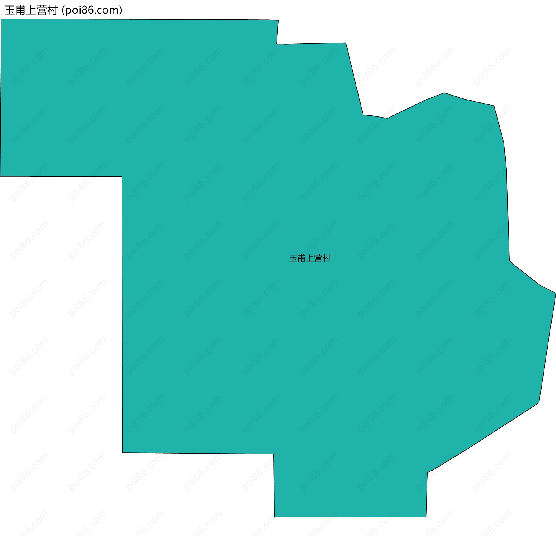 玉甫上营村边界地图
