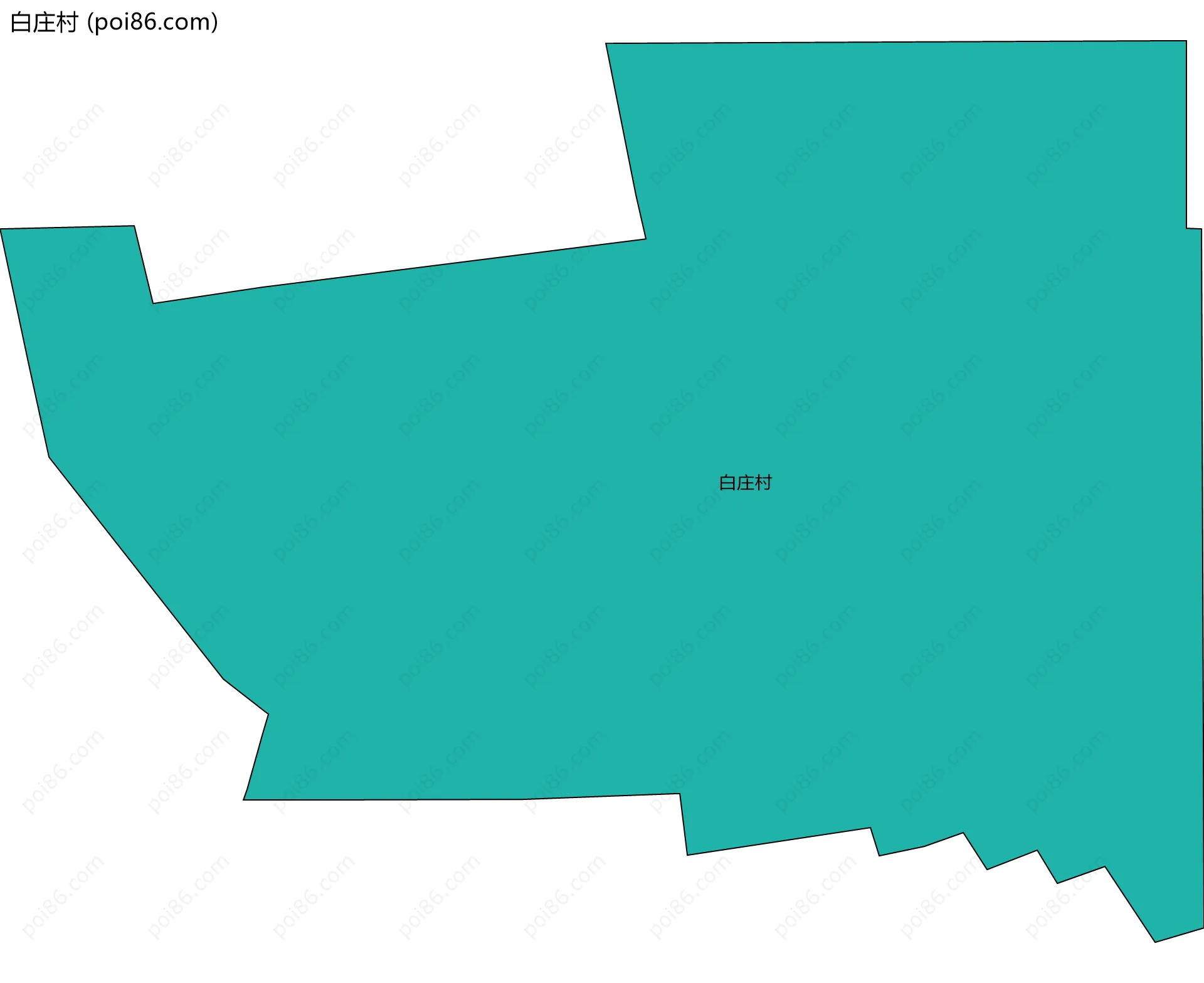 白庄村边界地图