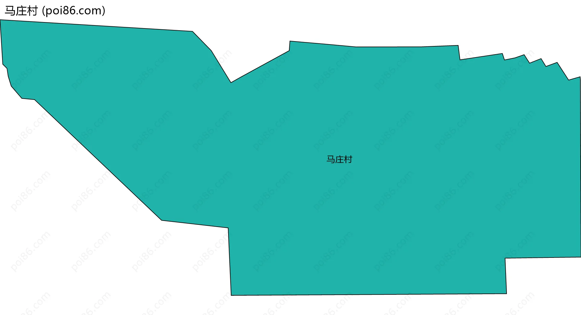马庄村边界地图