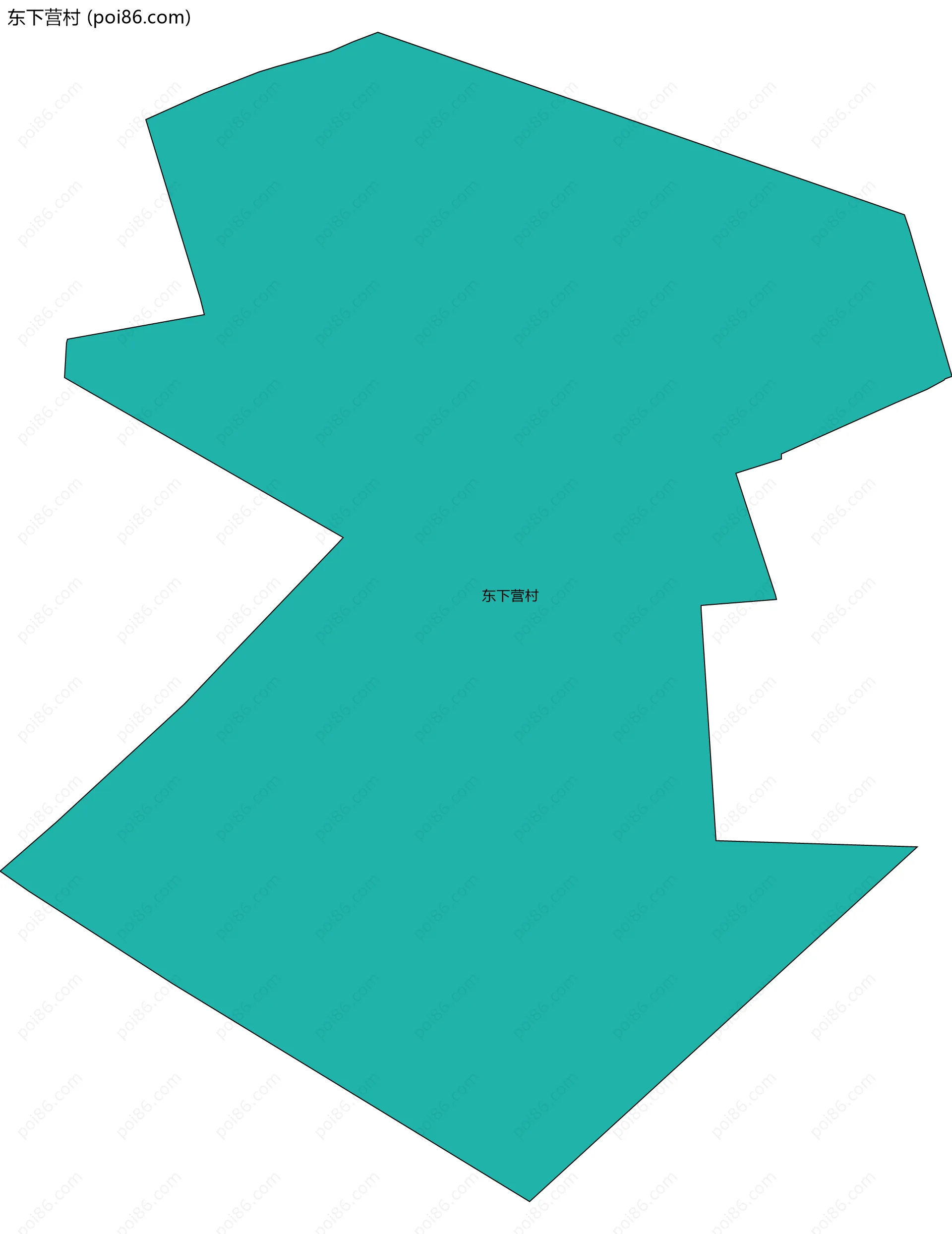 东下营村边界地图