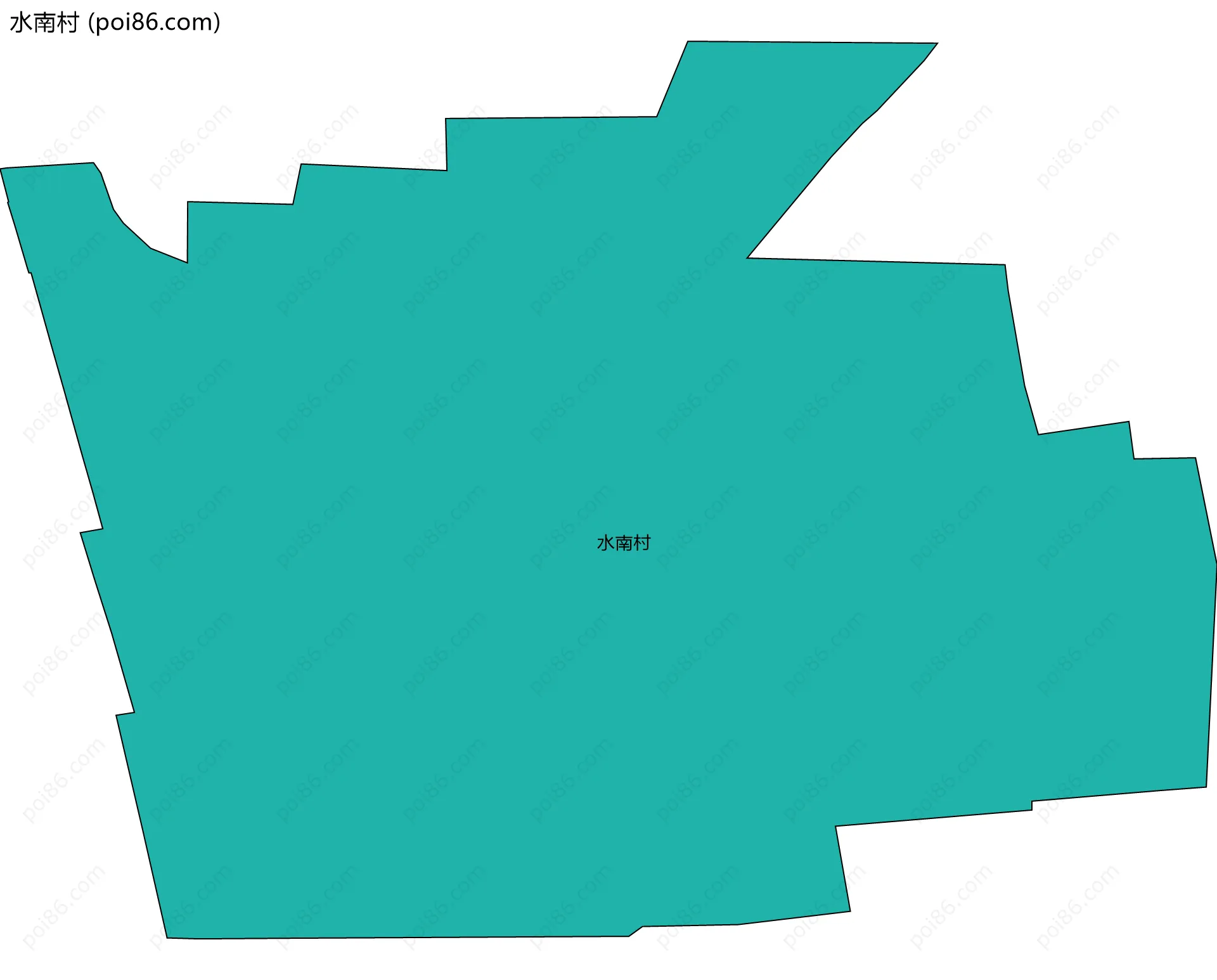 水南村边界地图