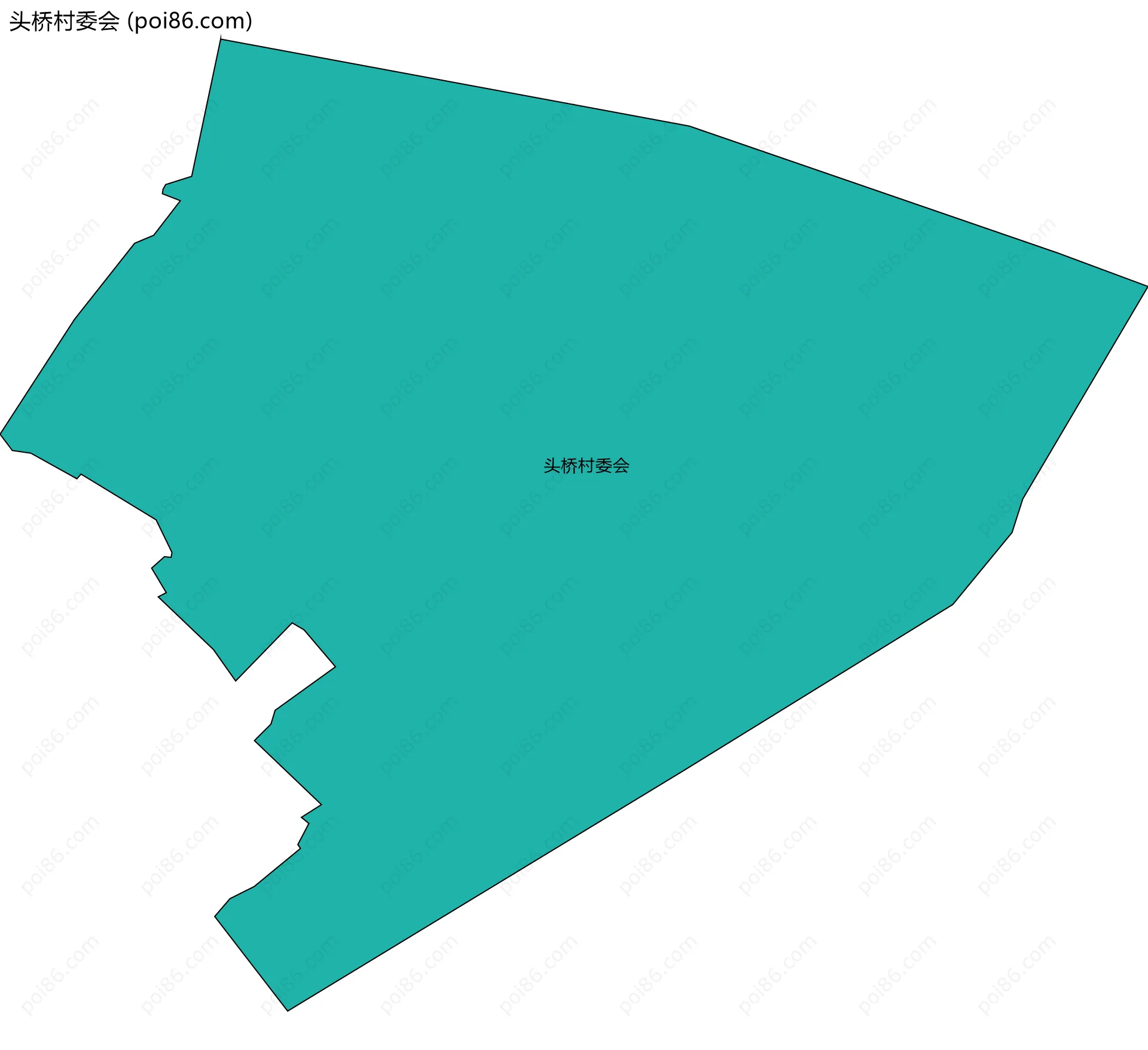 头桥村委会边界地图